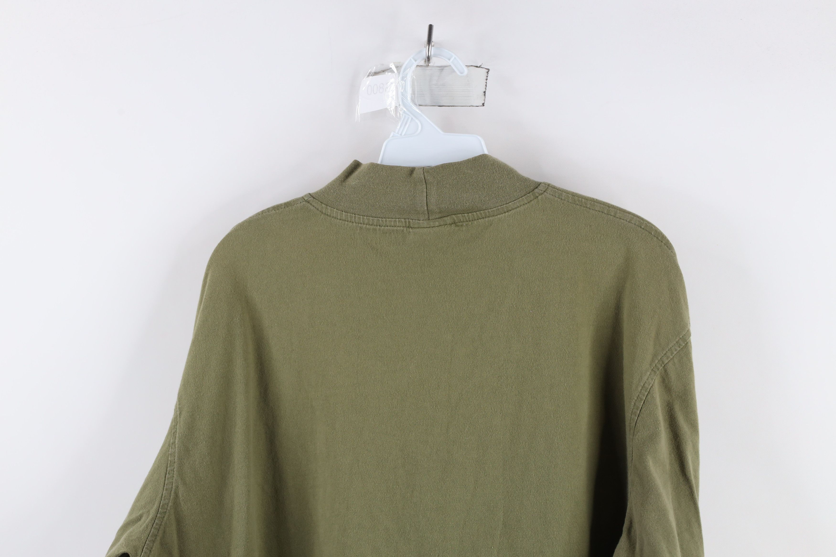 Cabelas × Vintage Vintage 90s Cabelas Mock Neck Long Sleeve T-Shirt Green Size US L / EU 52-54 / 3 - 8 Thumbnail