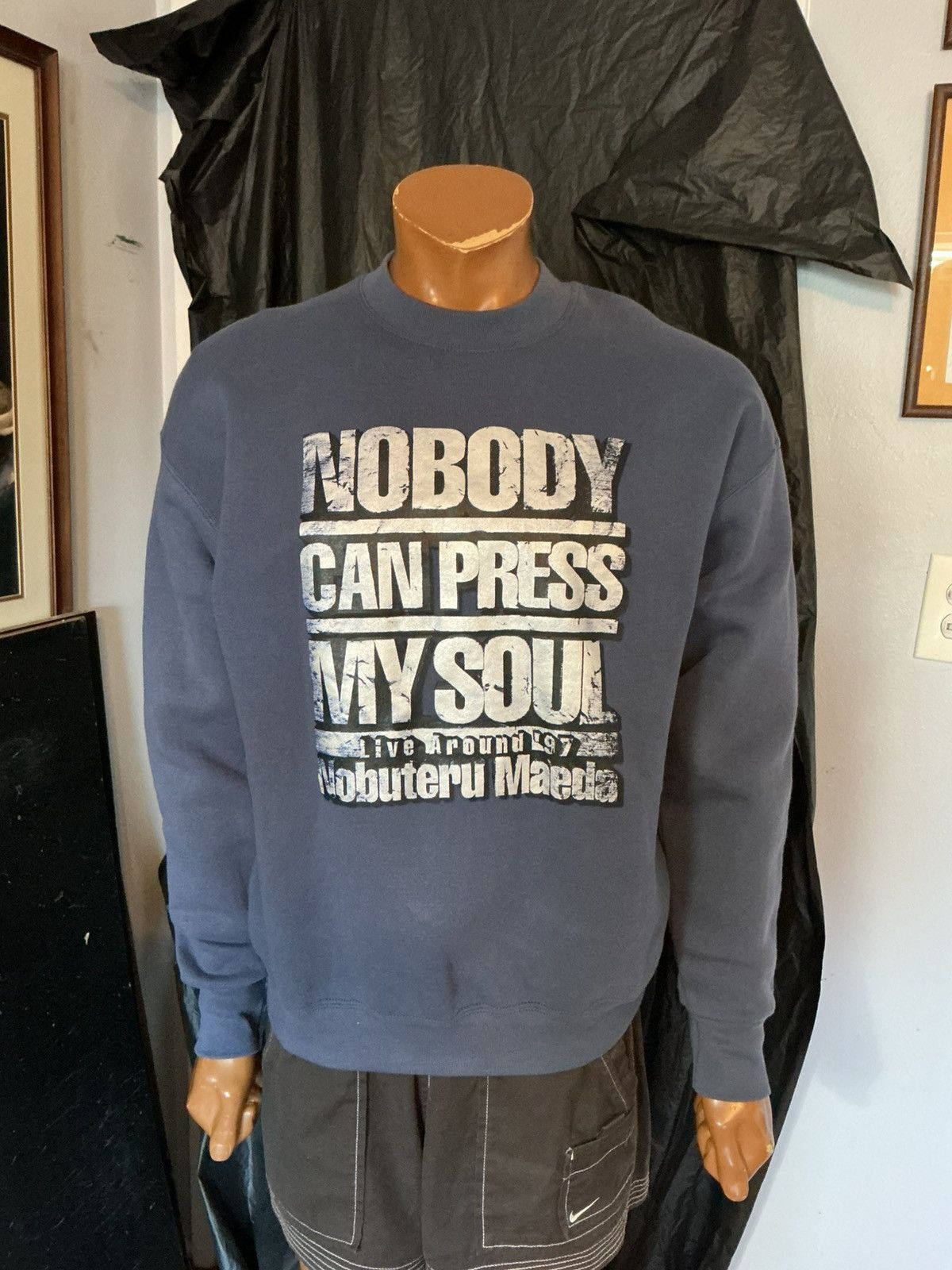 Vintage VTG 1997 Nobuteru Maeda Nobody Can Press My Soul Sweatshirt Size US L / EU 52-54 / 3 - 7 Thumbnail