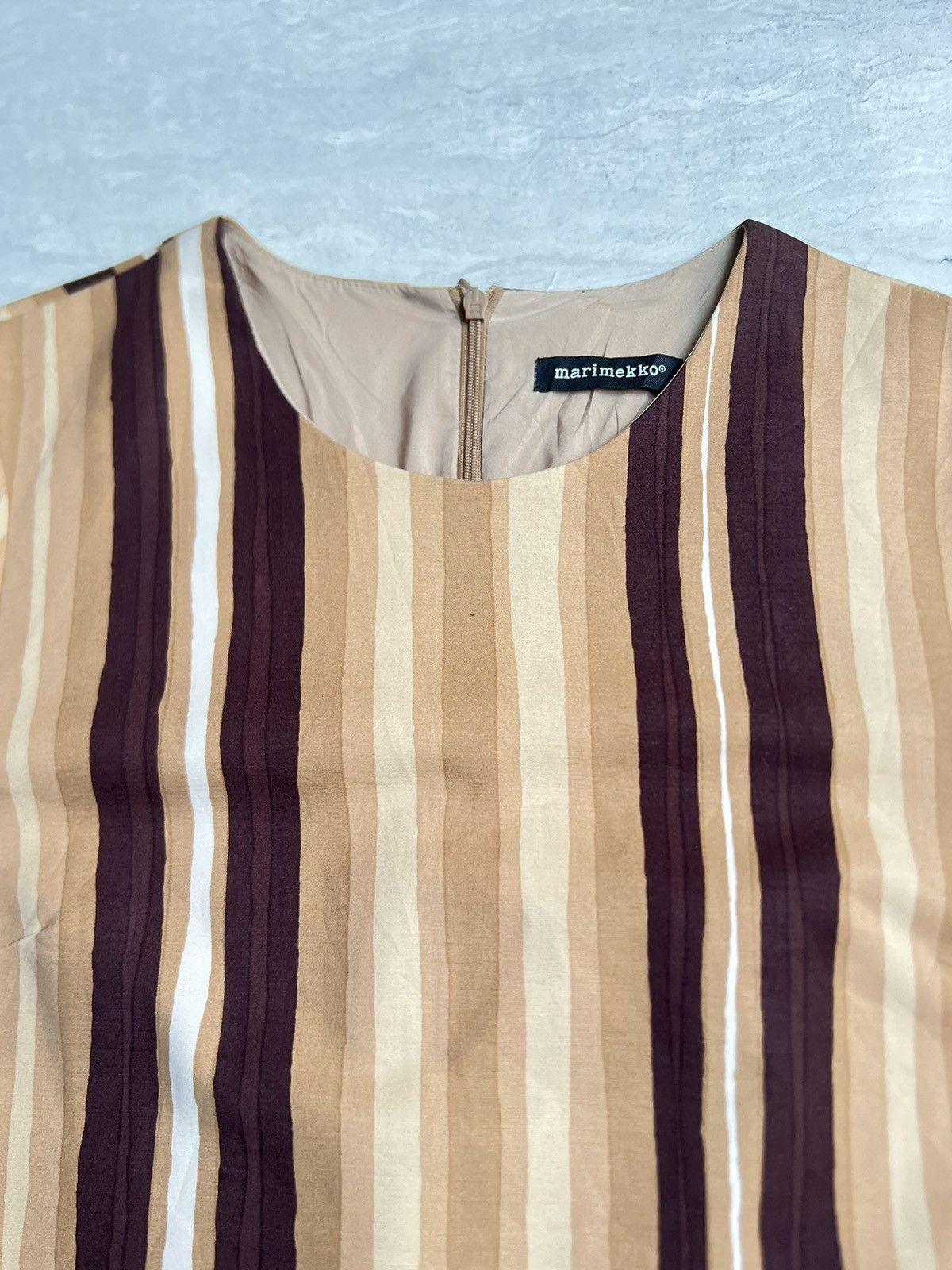Marimekko MARIMEKKO Striped Midi Dress Size XS / US 0-2 / IT 36-38 - 9 Thumbnail