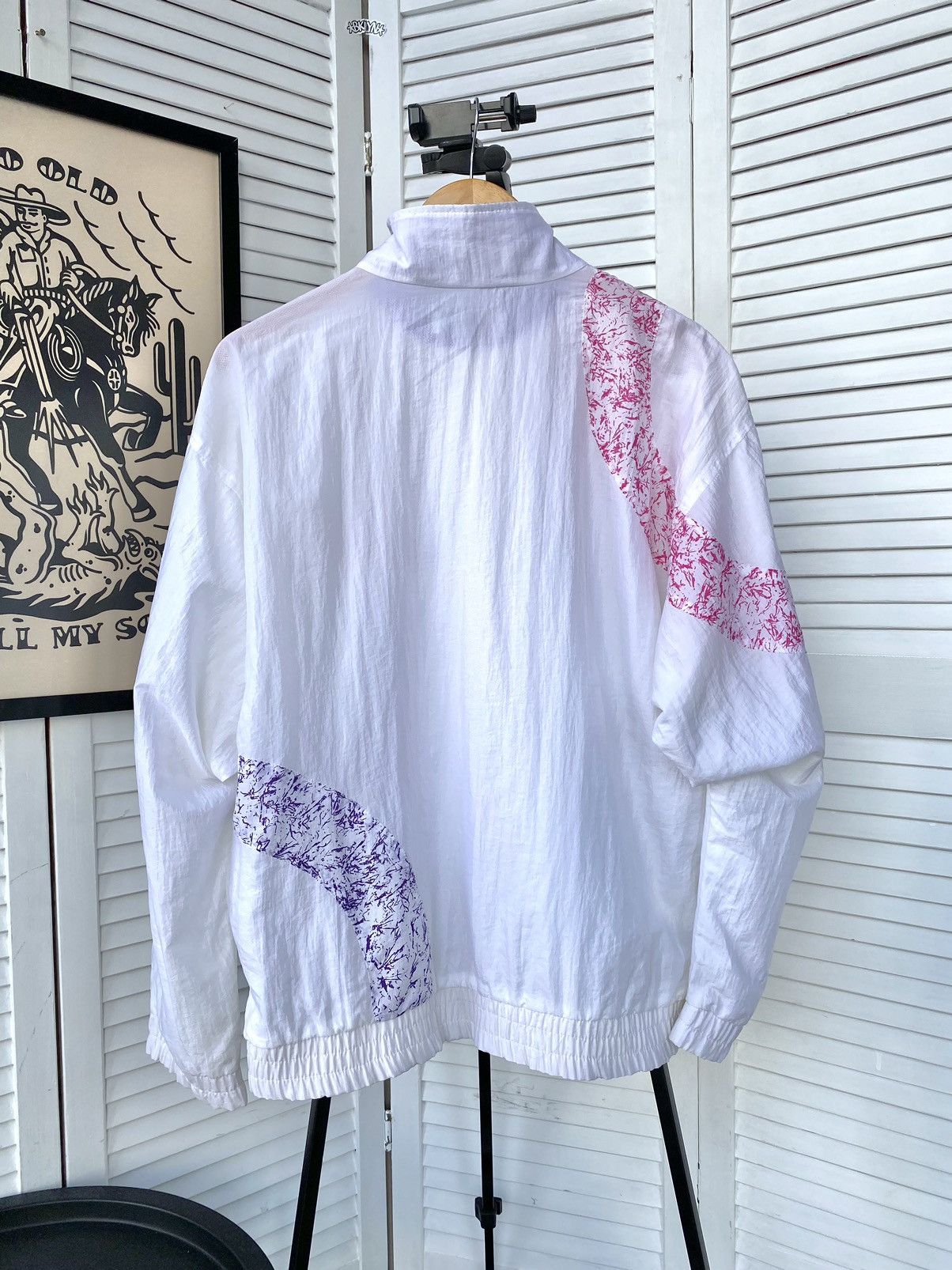 Fila × Vintage Vintage FILA Track Retro Jacket Nylon 90s Abstract Print Size US M / EU 48-50 / 2 - 2 Thumbnail