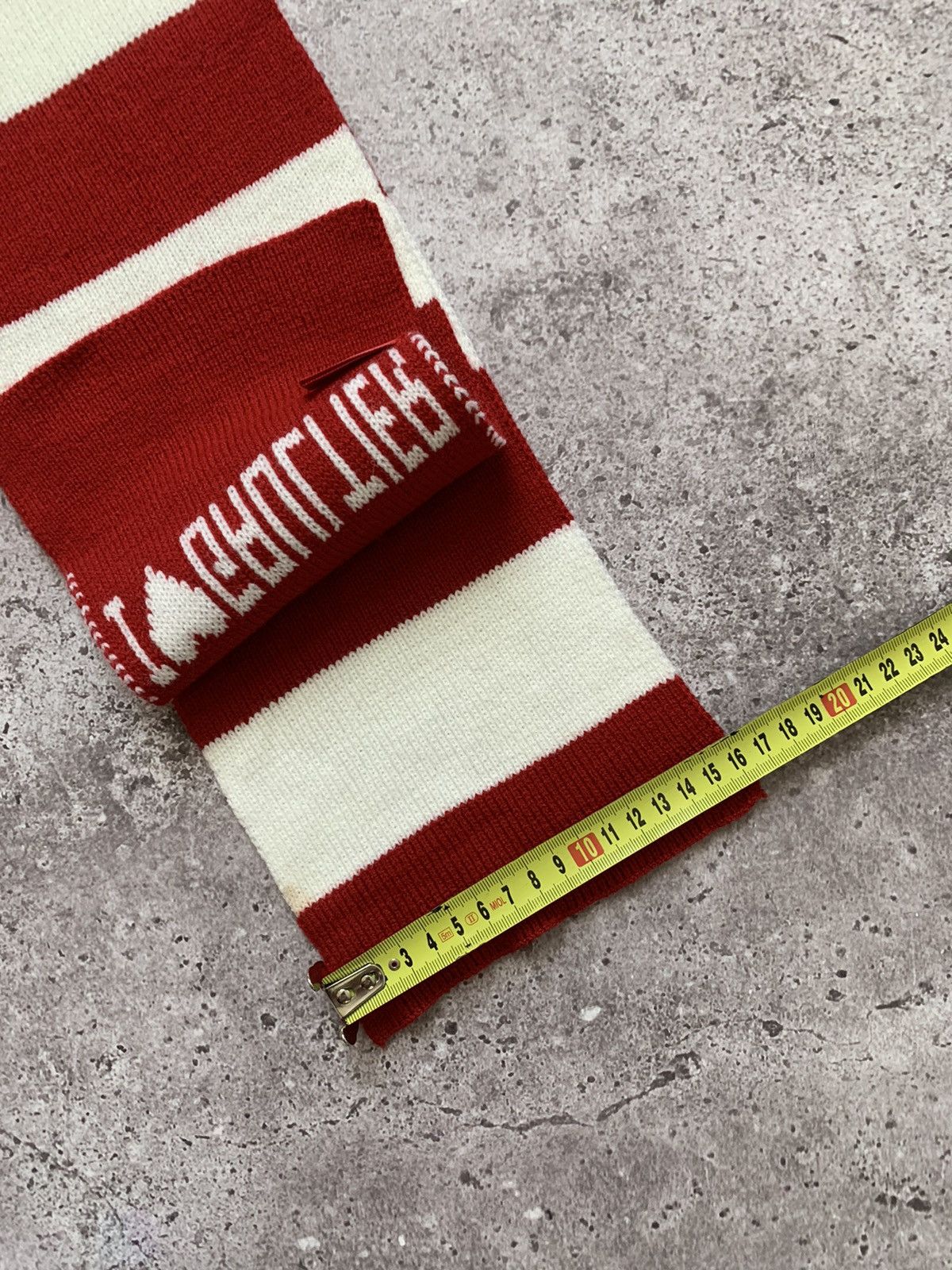 Jean Paul Gaultier × Vintage Vintage Y2K Jean Paul Gaultier I Love Stripped Scarf Size ONE SIZE - 5 Thumbnail