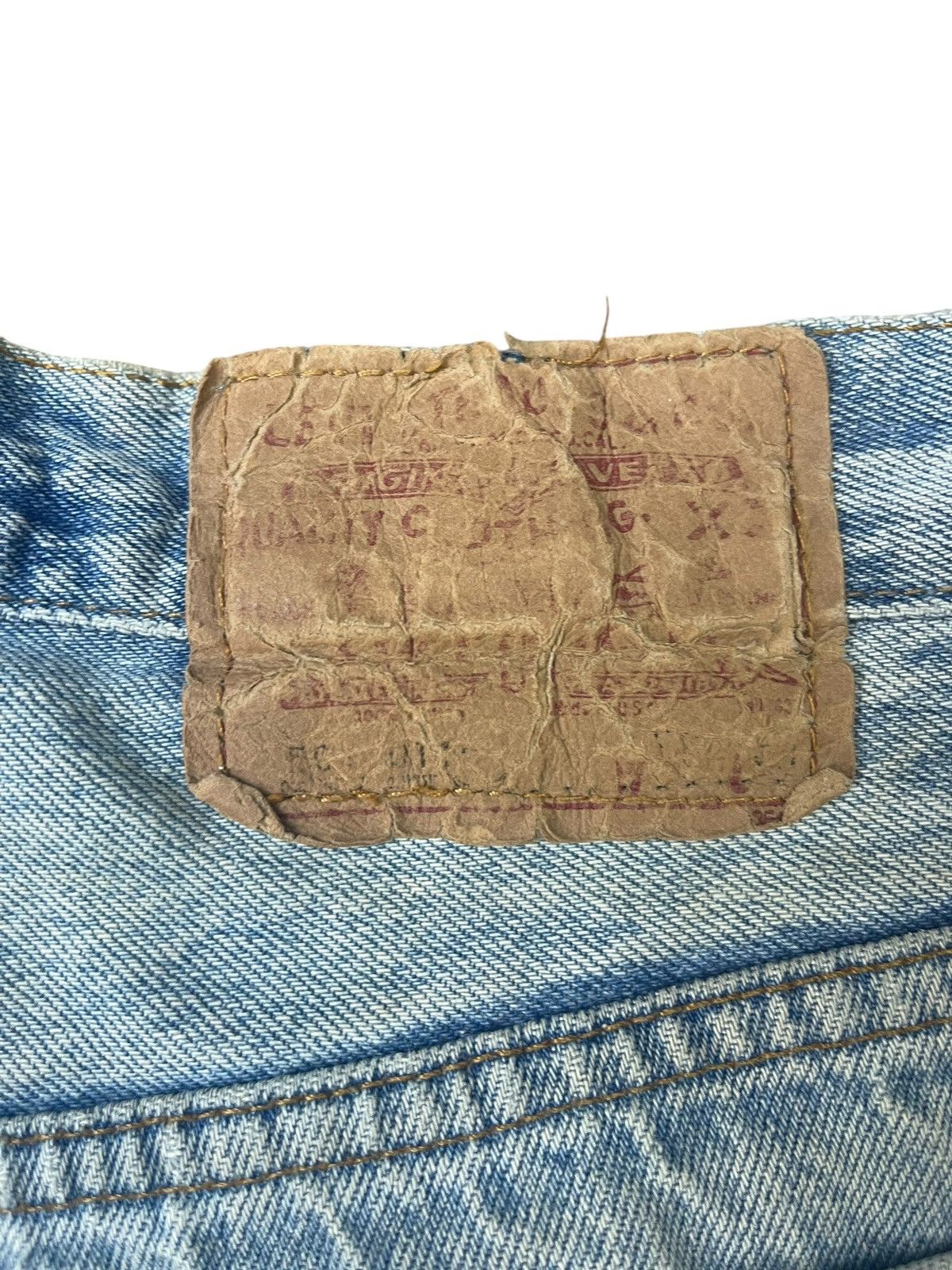 Levi's Vintage 80’s Levi’s 501 Jeans Distressed Streetwear Size US 33 - 4 Thumbnail