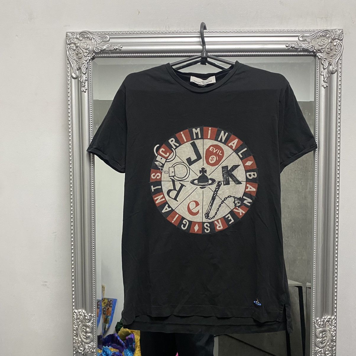 Vivienne westwood t-shirt Big Logo Criminal Bankers Giants