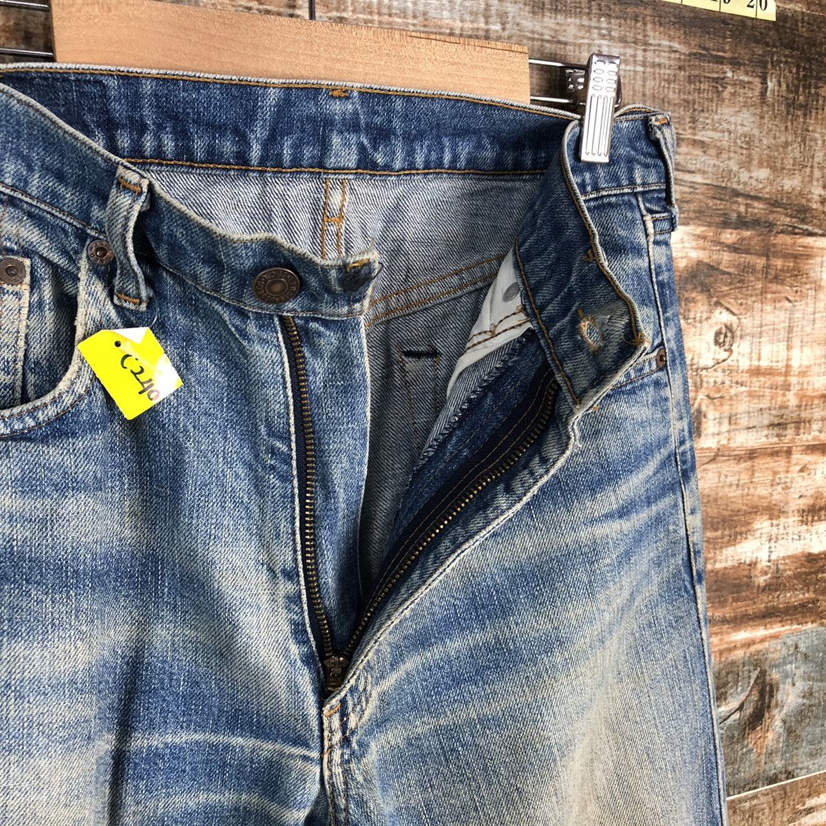 Levi's DLL Levis Blue ripped vintage Denim Pants #C240 Size US 27 - 15 Thumbnail