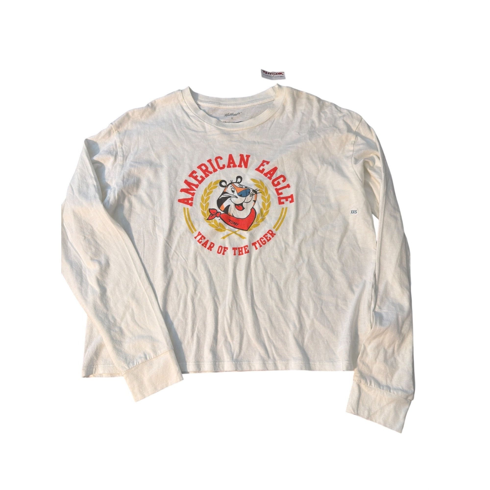 American Eagle Outfitters Kelloggs X American Eagle Year Of Tiger Tony Long Sleeve Shi Size XXS / US 00 / IT 34 - 1 Thumbnail