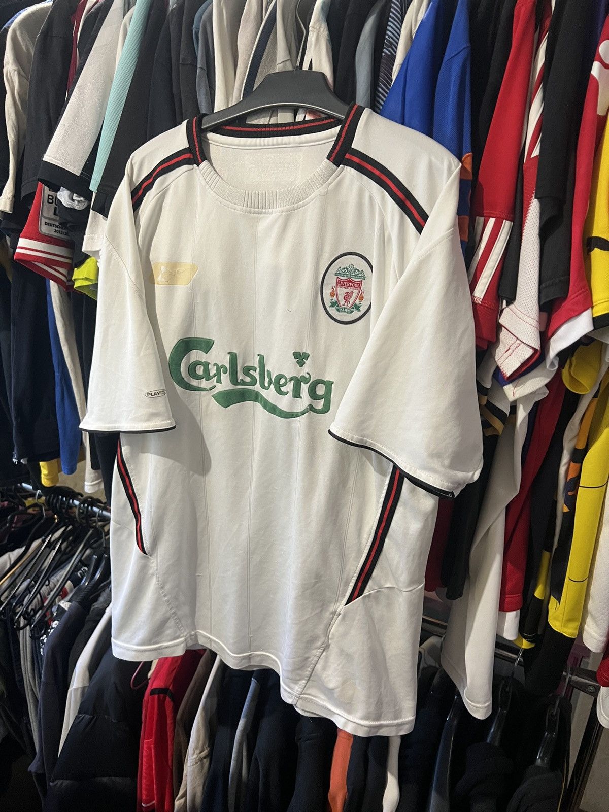 Reebok × Vintage 2003/2004 VINTAGE LIVERPOOL REEBOK AWAY FOOTBALL SHIRT AOP Size US L / EU 52-54 / 3 - 1 Thumbnail