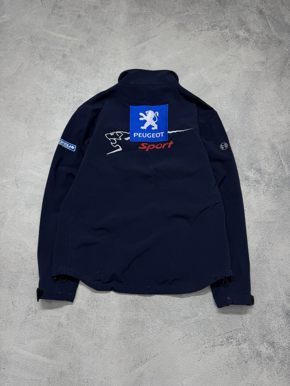 Jerzees Vintage Peugeot Sport Formula One Racing Soft Shell Jacket Size US L / EU 52-54 / 3 - 5 Thumbnail