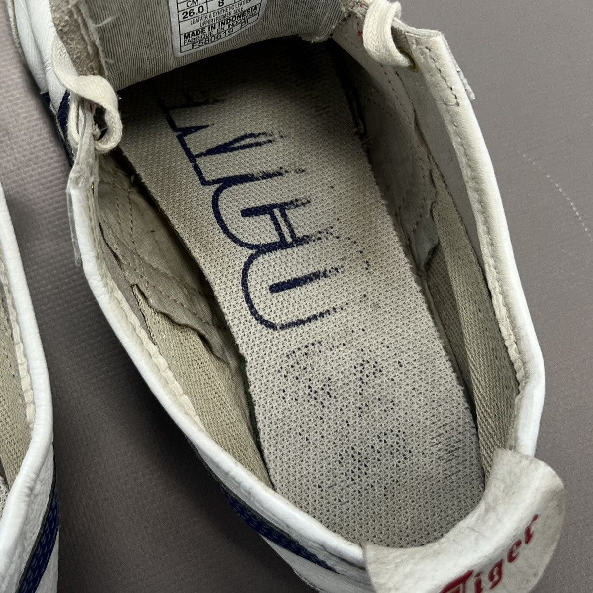 Asics × Japanese Brand × Vintage Asics Tiger Onitsuka Mexico 66 White Leather Sneakers Sz 8 Size US 8 / EU 41 - 17 Thumbnail