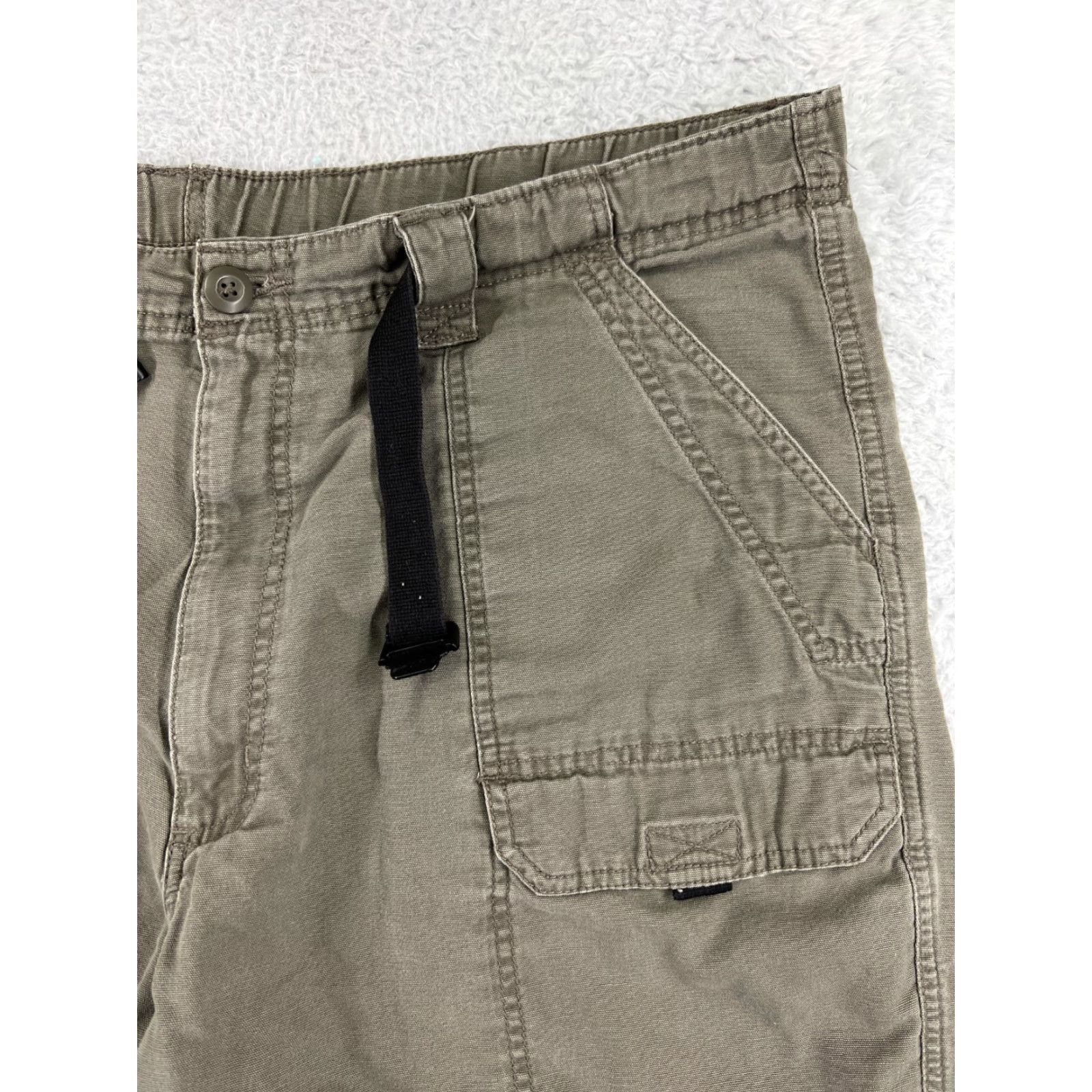 Wrangler Wrangler Shorts Mens 40 Green Cargo Belted Duck Fabric Durable Hike Fish Camp Size US 40 / EU 56 - 5 Thumbnail