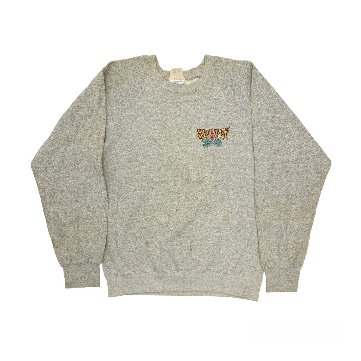 Man Made In Australia Vintage 90s Surf And Sweat Big Wave Surfboards Sweatshirt Size US M / EU 48-50 / 2 - 2 Thumbnail