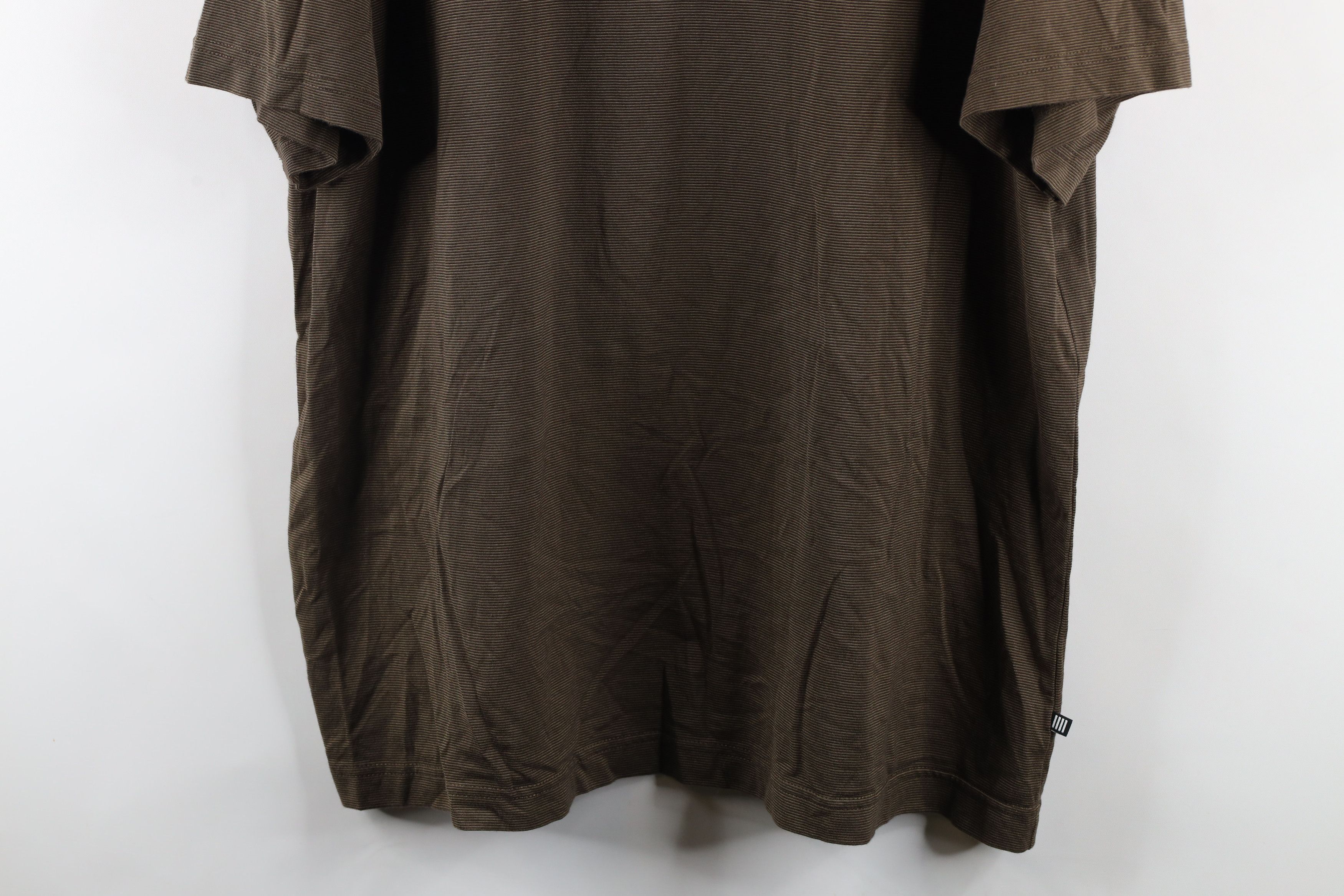 Vintage Vintage 90s Streetwear Striped Short Sleeve T-Shirt Brown Size US XL / EU 56 / 4 - 3 Thumbnail