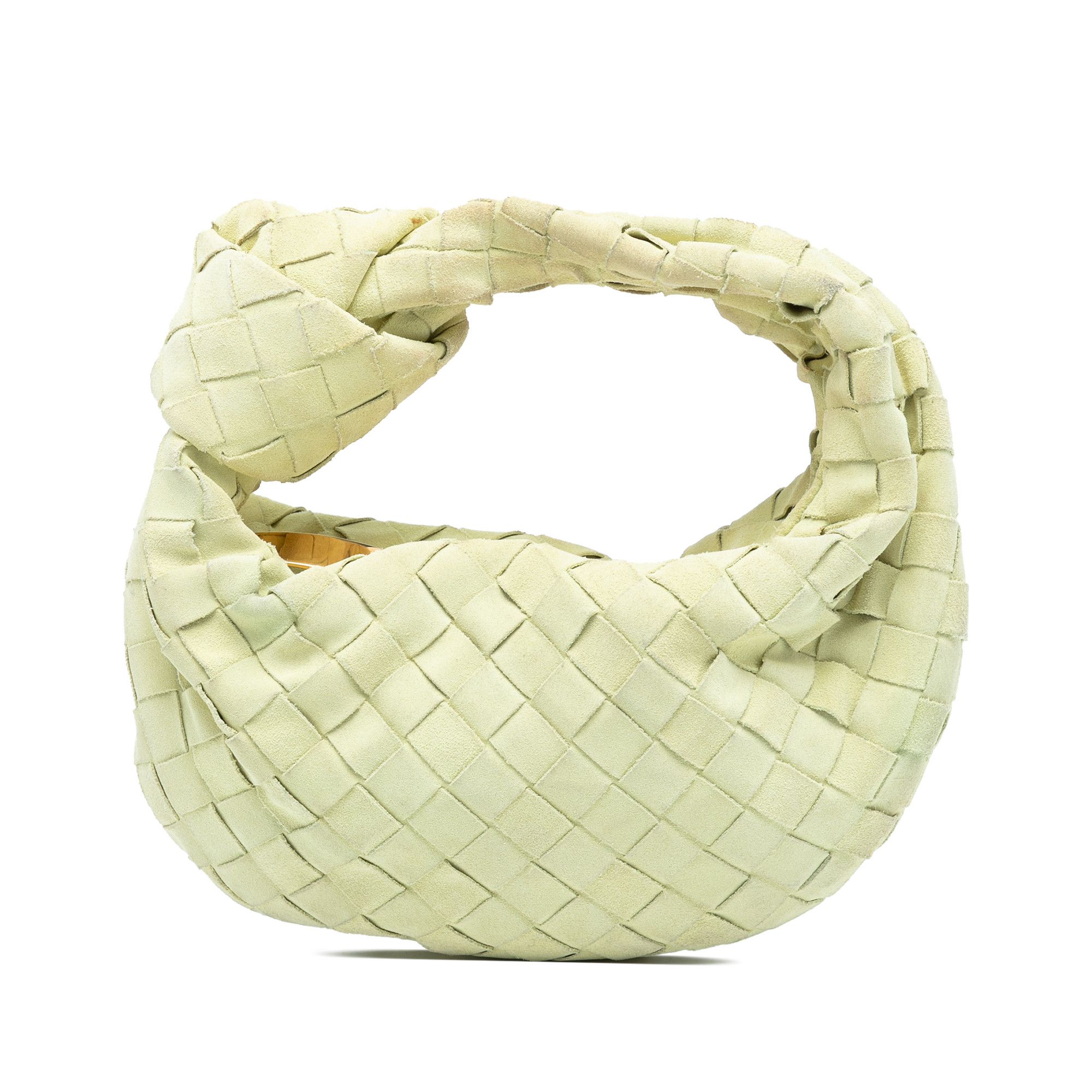 Bottega Veneta Bottega Veneta Mini Suede Intrecciato Jodie Size ONE SIZE - 1 Thumbnail