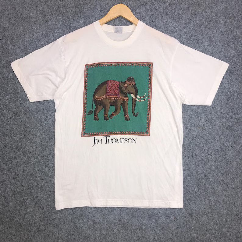 Jim Thompson Vintage Jim Thompson Elephant Art T-Shirt Size US M / EU 48-50 / 2 - 1 Thumbnail