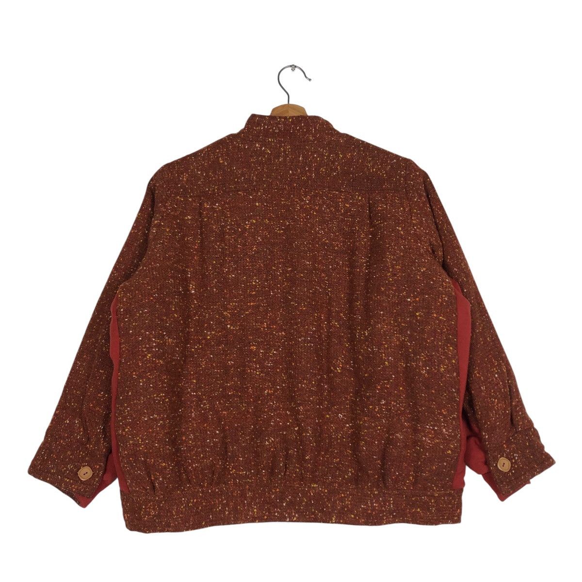 Japanese Brand 📌Vintage Wool Bomber Jacket Herringbone Nemeth Design Size US M / EU 48-50 / 2 - 9 Thumbnail