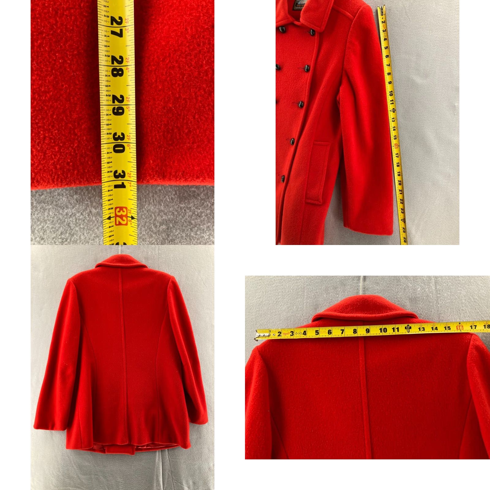 Mackintosh VTG Mackintosh Coat Womens 12 Red Wool Overcoat Buttoned 80s 90s USA Made Vintage Limited Size XL / US 12-14 / IT 48-50 - 8 Thumbnail