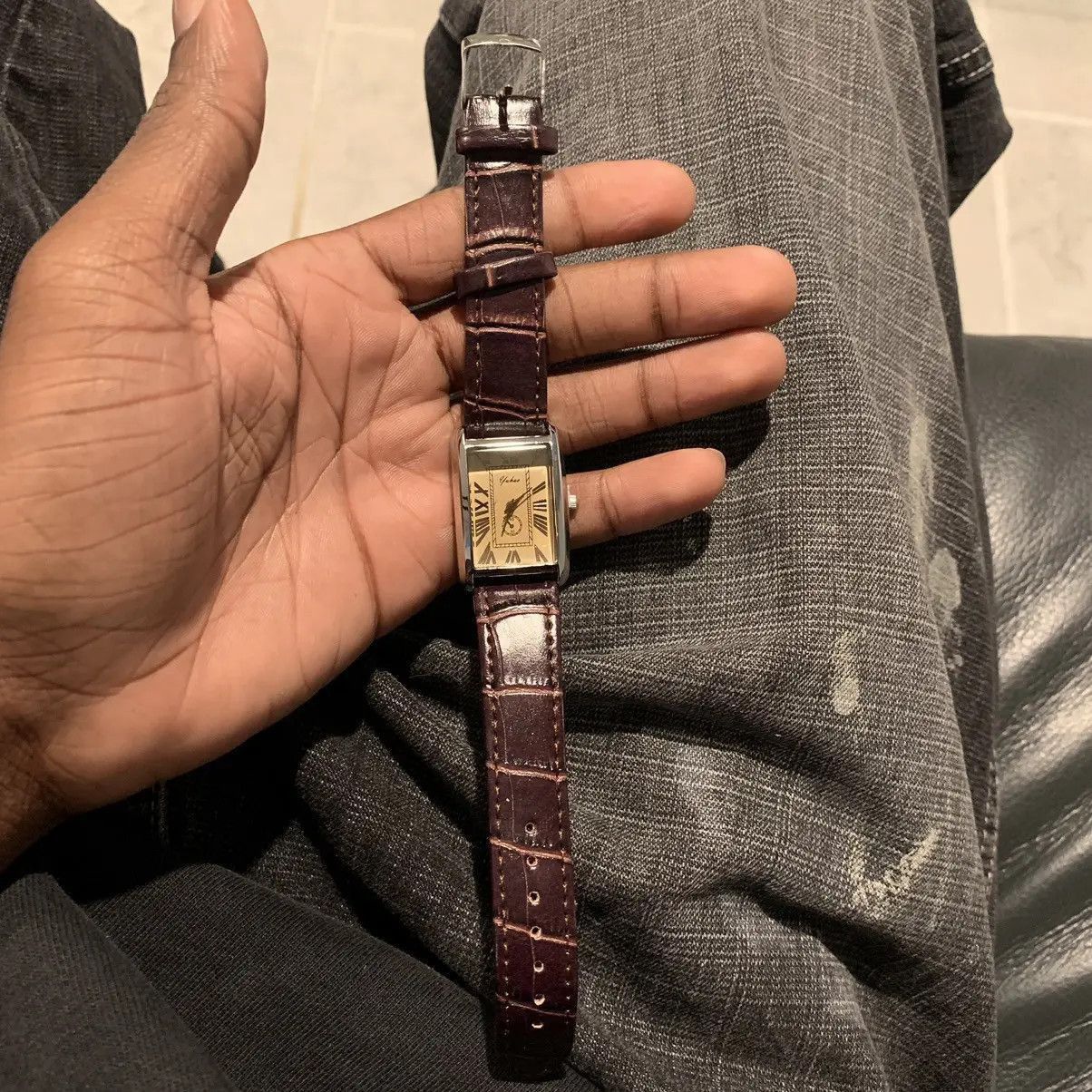 Vintage Vintage 90s vintage retro luxury style gold leather watch Size ONE SIZE - 3 Thumbnail