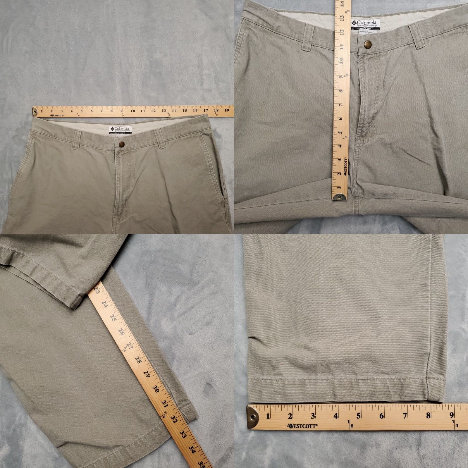 Vintage VINTAGE Columbia Pant Mens 36x33 Beige Canvas Baggy Carpenter Cargo Outdoors Pants Men Beige 5-Pocket Cargo Outdoor Mens Size US 36 / EU 52 - 8 Thumbnail