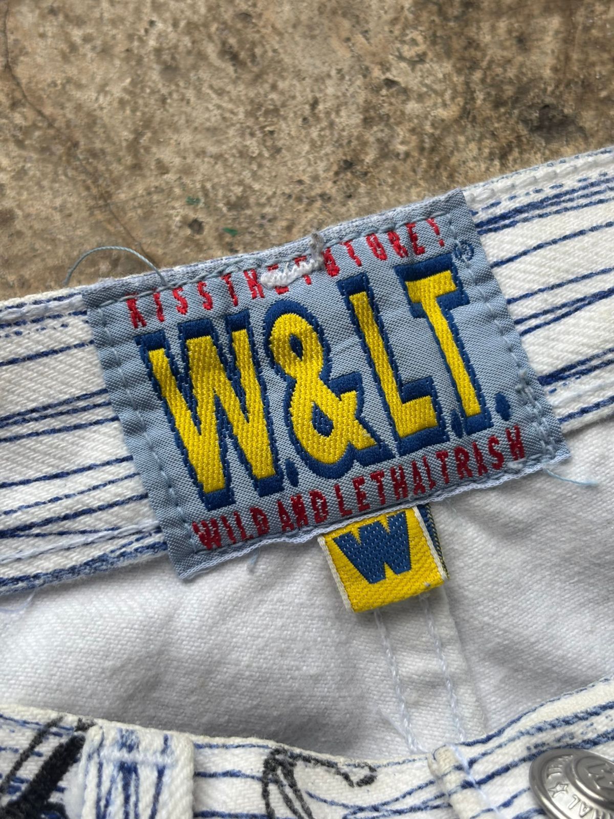 Walter Van Beirendonck W&LT SS1998 'Fetish For Beauty' Pen Denim Jeans Size US 27 - 4 Thumbnail