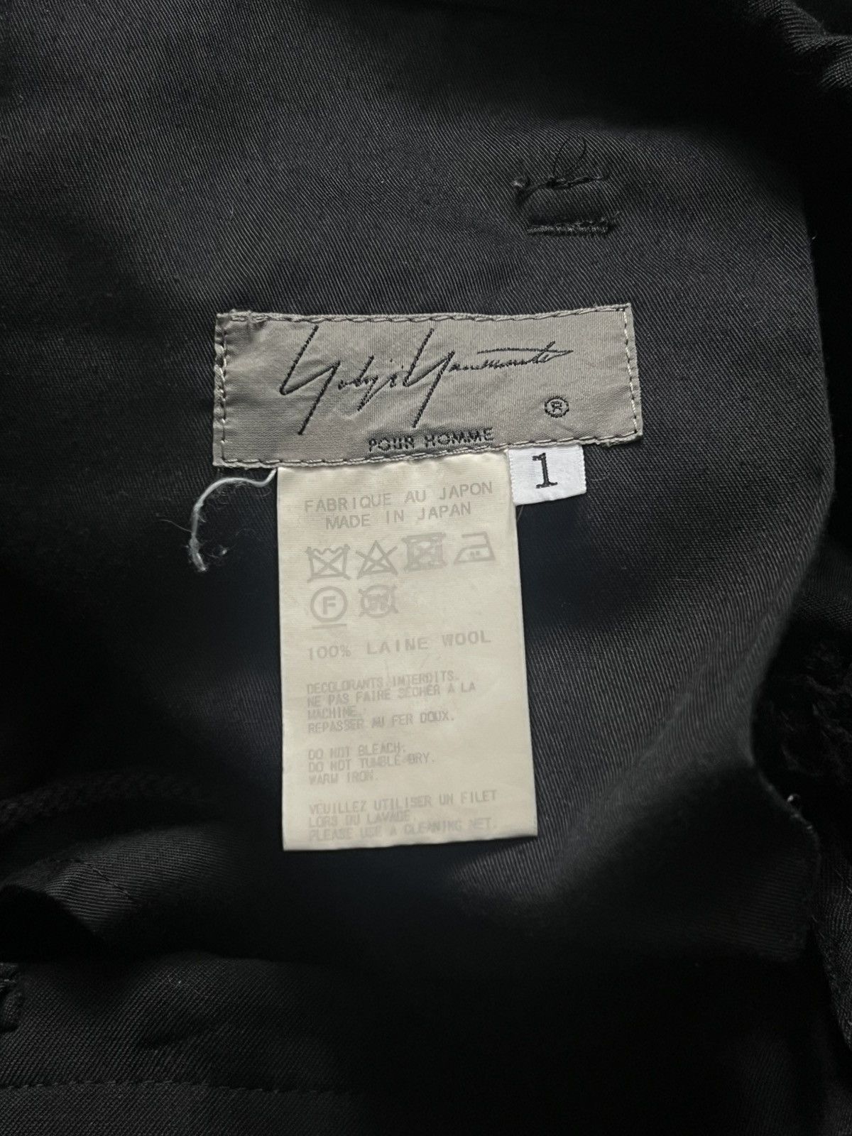 Yohji Yamamoto Ss17 Yohji Yamamoto Pour Homme pants size 1 Size US 30 / EU 46 - 3 Thumbnail