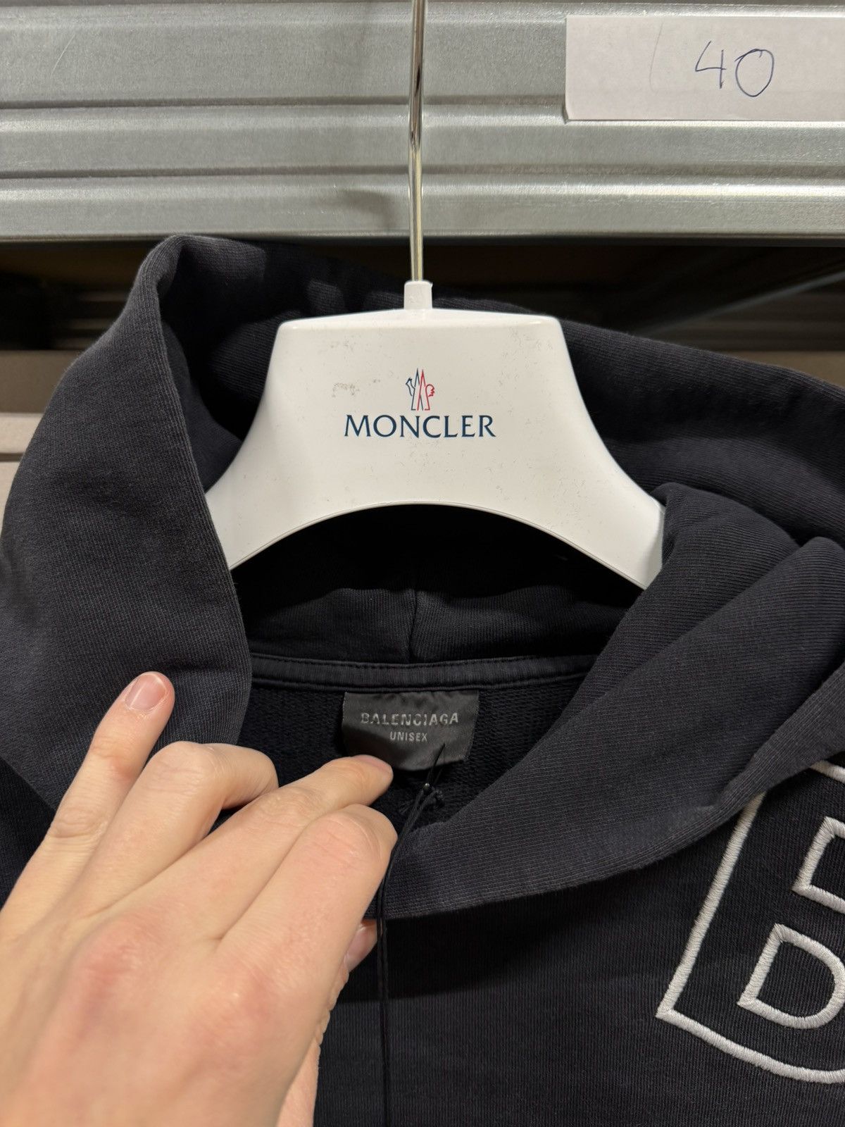 Balenciaga Balenciaga Sleeve Logo Embroidery Hoodie NEW 1400$ Size US M / EU 48-50 / 2 - 3 Thumbnail
