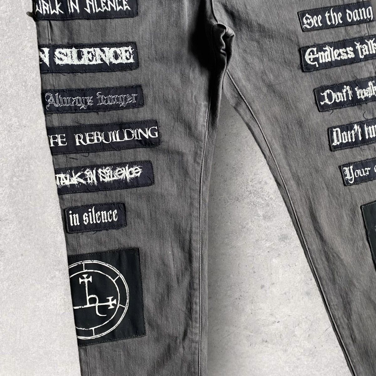 Undercover SS18 Joy Division Patch Skinny Jeans Size US 30 / EU 46 - 3 Thumbnail