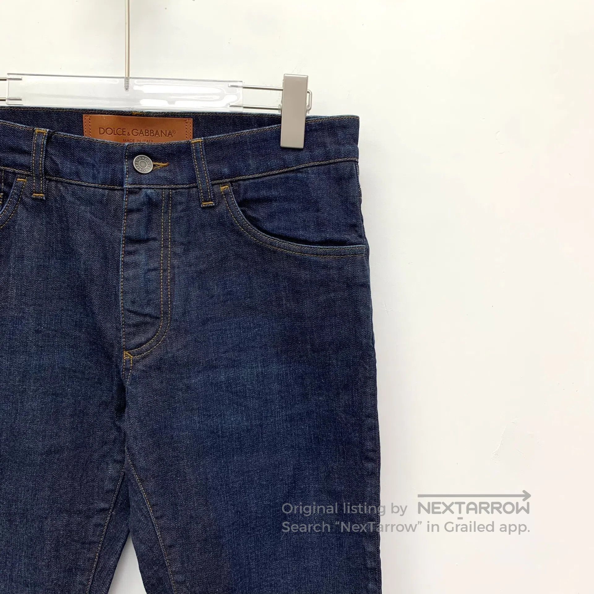 Dolce & Gabbana Dolce Gabbana Dark blue cotton casual denim long pants| Size US 32 / EU 48 - 3 Thumbnail
