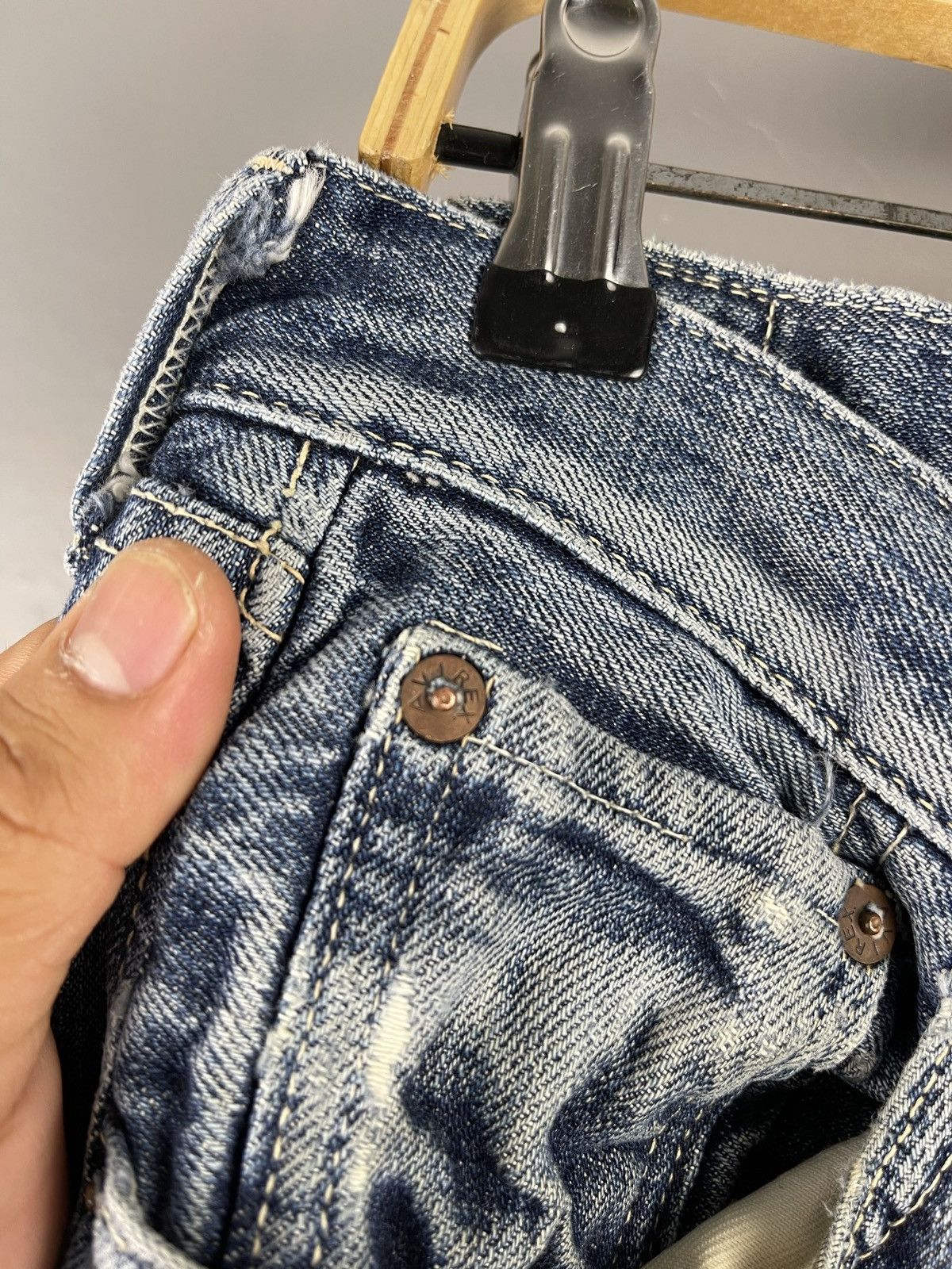 Avirex × Vintage Vintage AVIREX Distressed Denim Pants Size US 28 / EU 44 - 7 Thumbnail