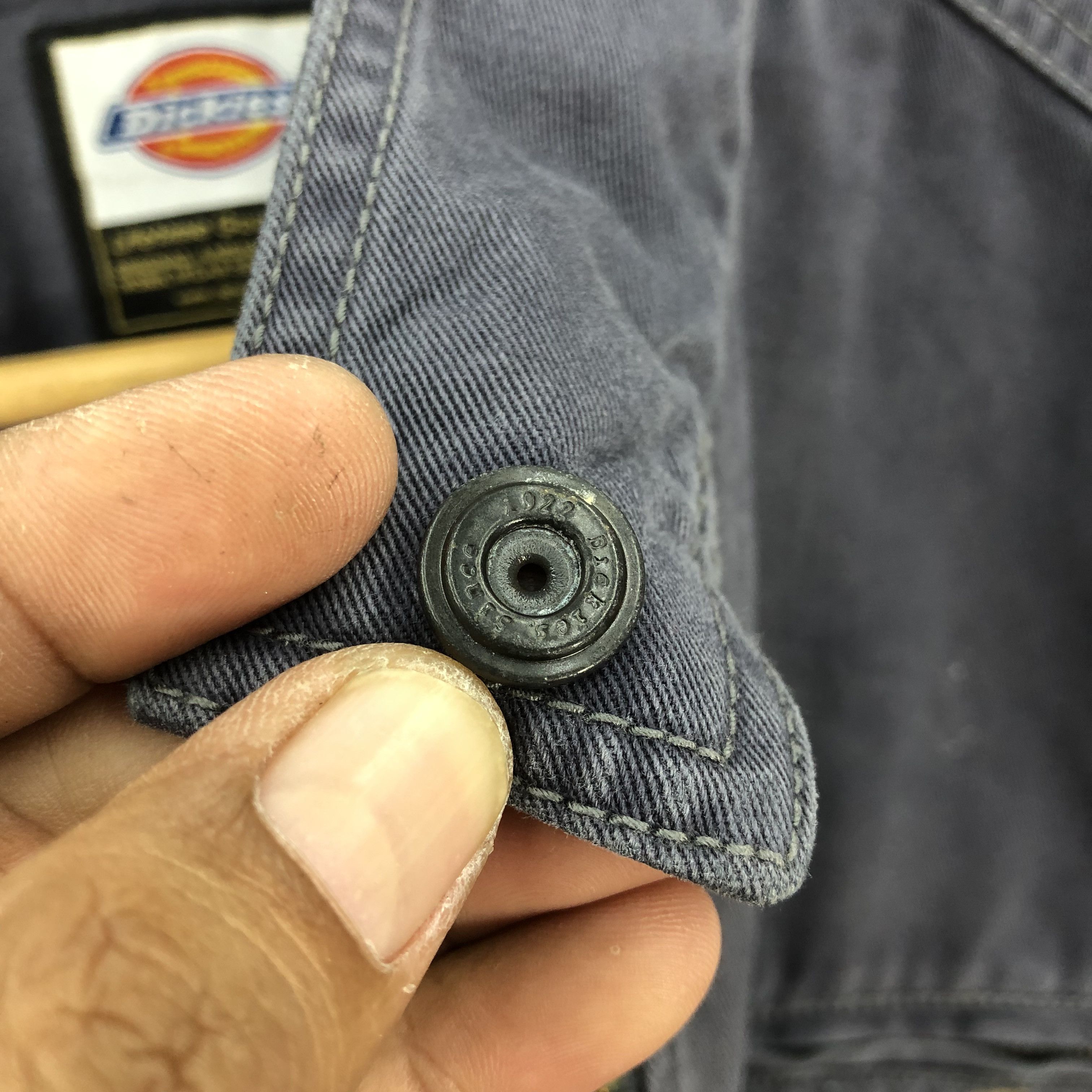 Dickies × Vintage Vintage 90s Dirty Dickies Zipper Workers Jacket Size US L / EU 52-54 / 3 - 7 Thumbnail