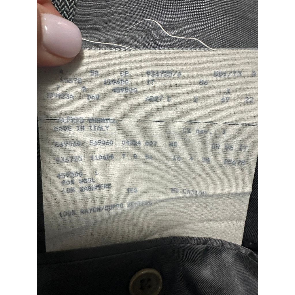 Alfred Dunhill Alfred Dunhill gray tweed cashmere and wool blazer size 46R Size 46R - 5 Thumbnail
