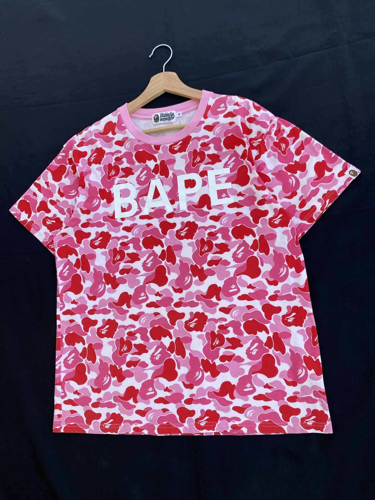 Bape Rare BAPE ABC camo pink ape head logo T-shirt A Bathing Ape Size US M / EU 48-50 / 2 - 3 Thumbnail