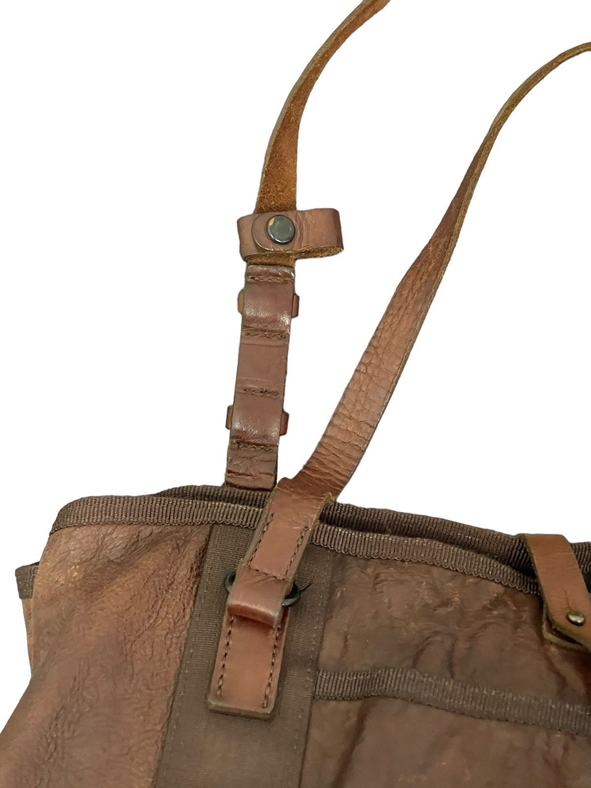 Japanese Brand Full Leather Patina Never Fade Tote Shoulder Bag 3🟩 Size ONE SIZE - 13 Thumbnail