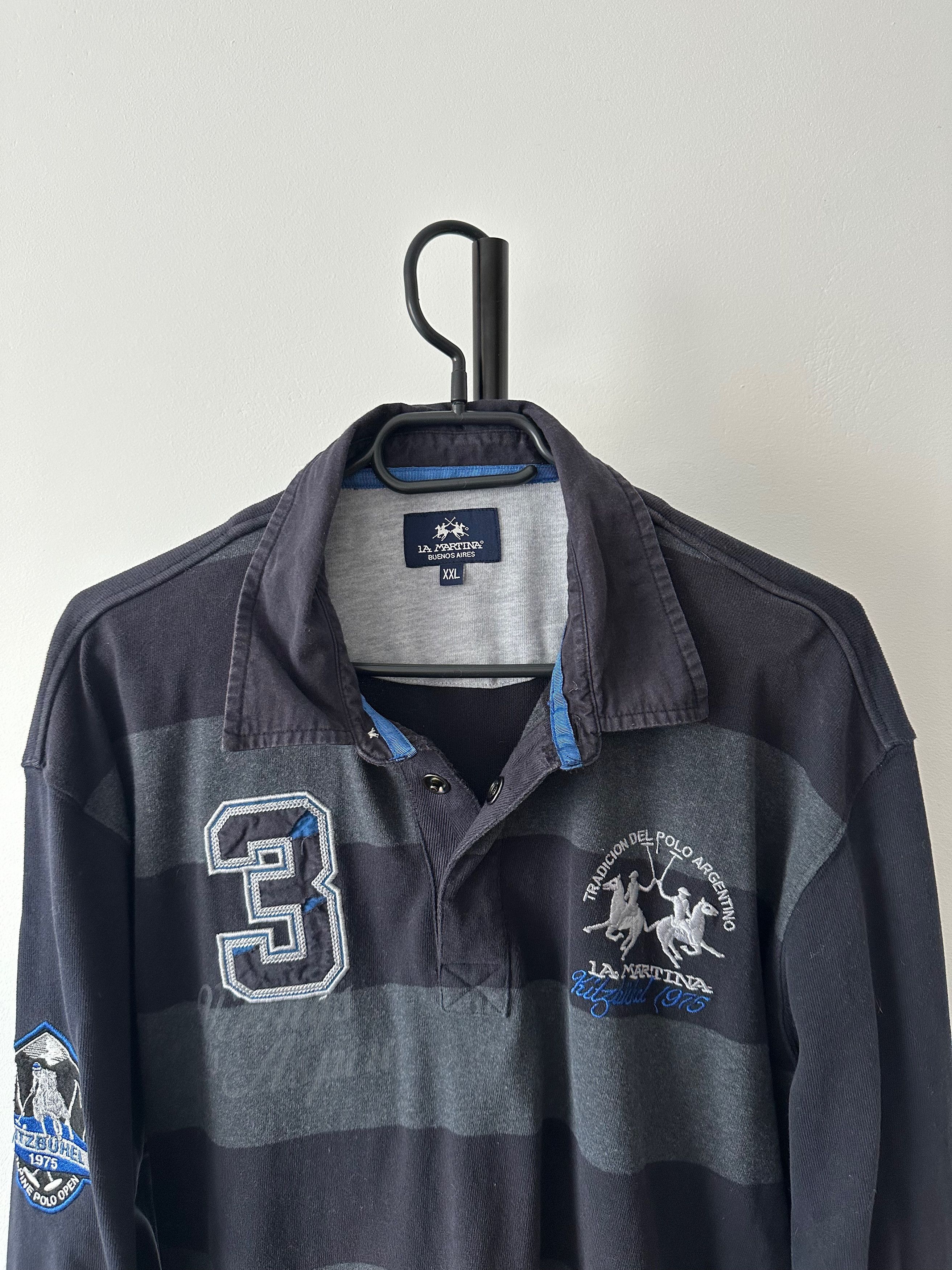 La Martina La Martina Kitzbuhel Polo shirt Long Sleeve Cotton XXL Size US XXL / EU 58 / 5 - 5 Thumbnail