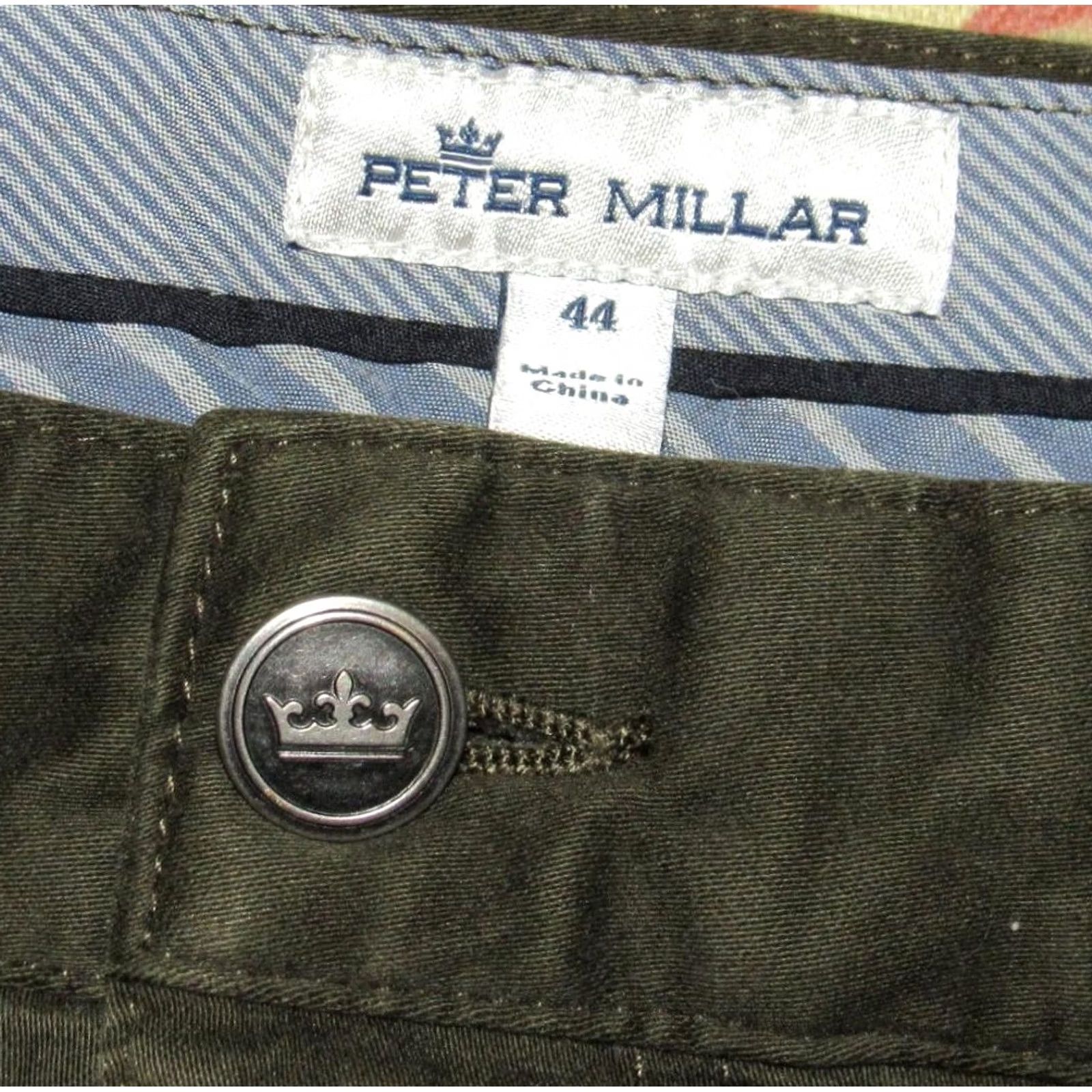 Peter Millar PETER MILLAR Green Ultimate 5 Pocket Sateen Chino Pants 44 x 27 Size US 44 / EU 60 - 5 Thumbnail