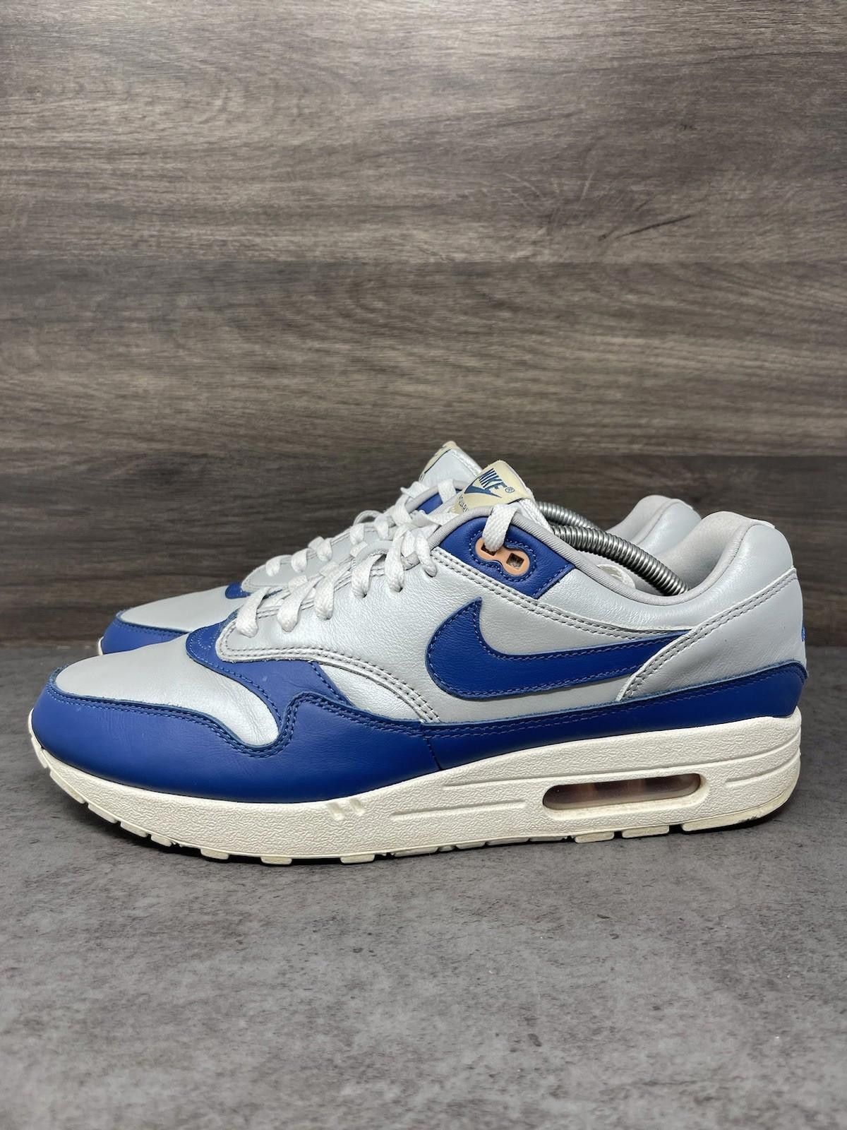 Nike Nike Air Max 1 Shoes Mens Size 11 (Womens 12.5) Blue Silver Size US 12.5 / EU 45-46 - 1 Thumbnail