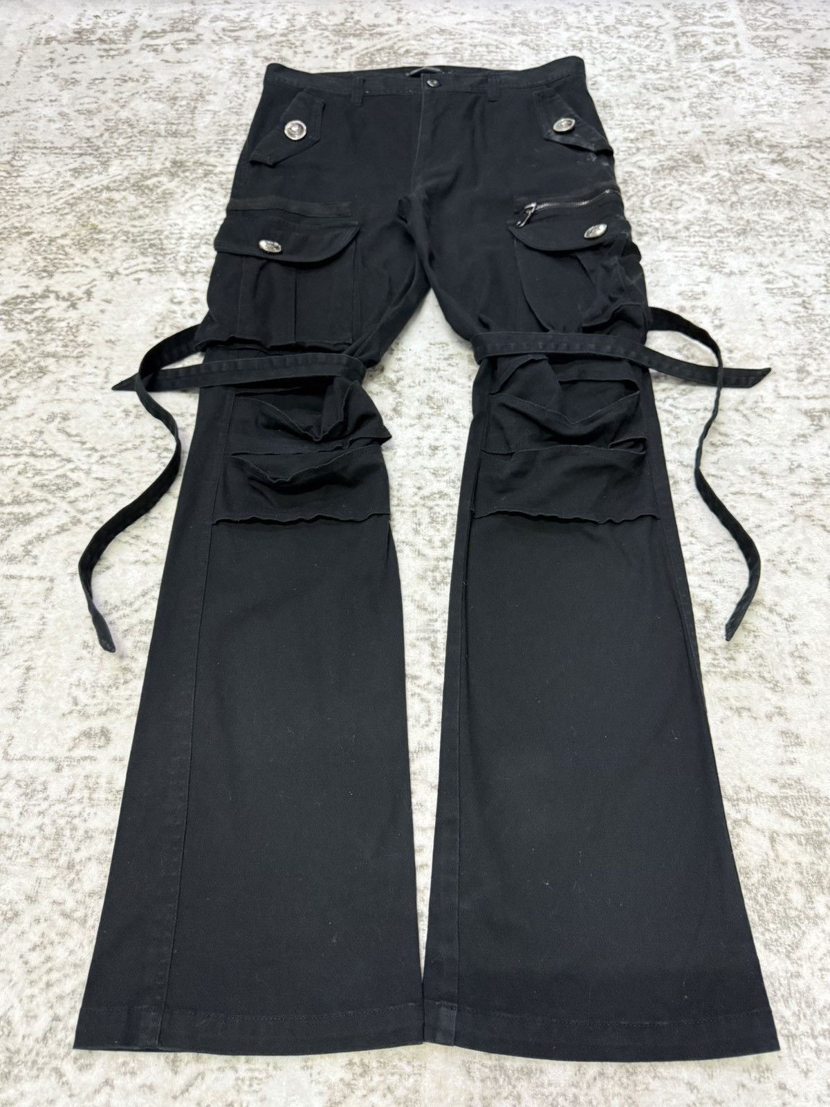 Le Grande Bleu (L.G.B.) Japanese Brand Saucy Cool Bondage Cargo Pants Size US 30 / EU 46 - 1 Thumbnail