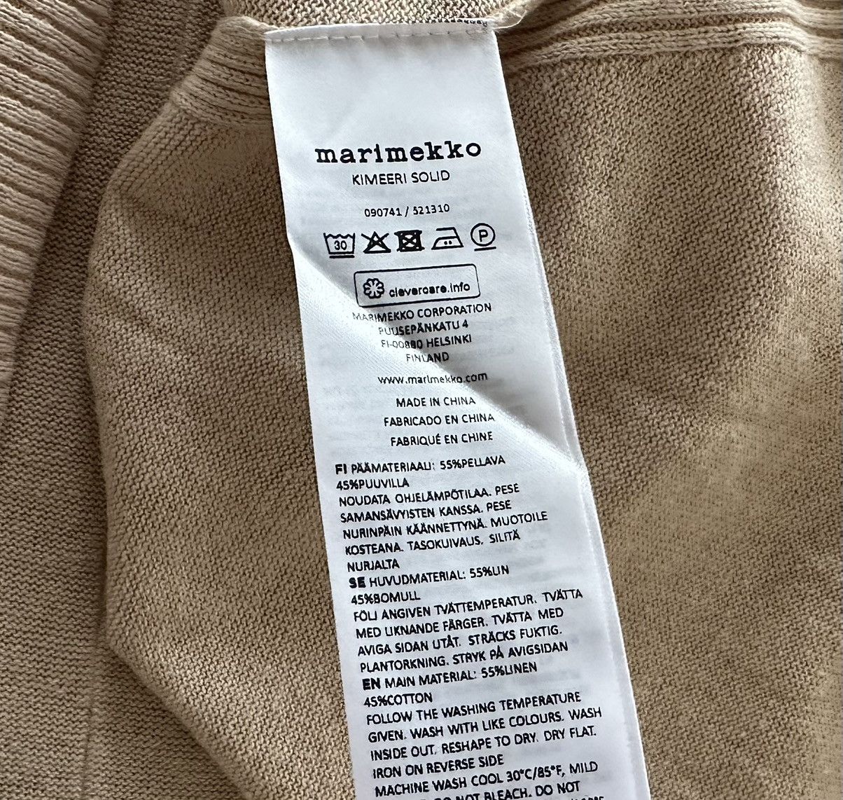 Marimekko Marimekko Solid Linen Cotton Sweater Jumper Women's Size L Size L / US 10 / IT 46 - 6 Thumbnail