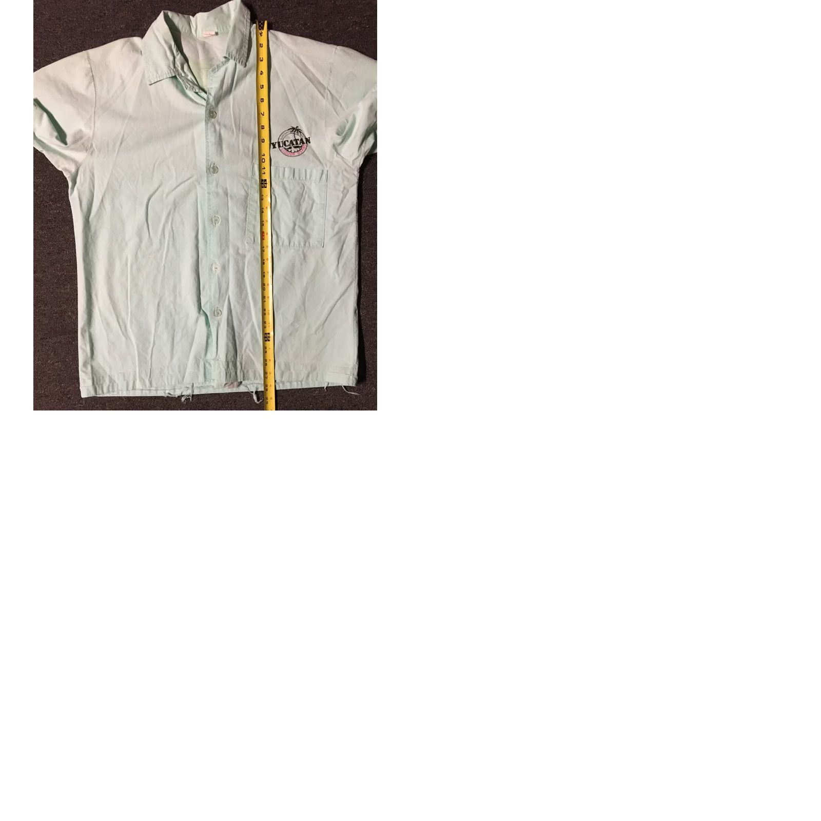 Vintage VINTAGE Quintana Roo Mexico Button Up Shirt L Green 90s Yucatan Liquor Stand Everyone’s Favorite Wet Spot Funny Beer Mens Shirt Size US L / EU 52-54 / 3 - 9 Thumbnail