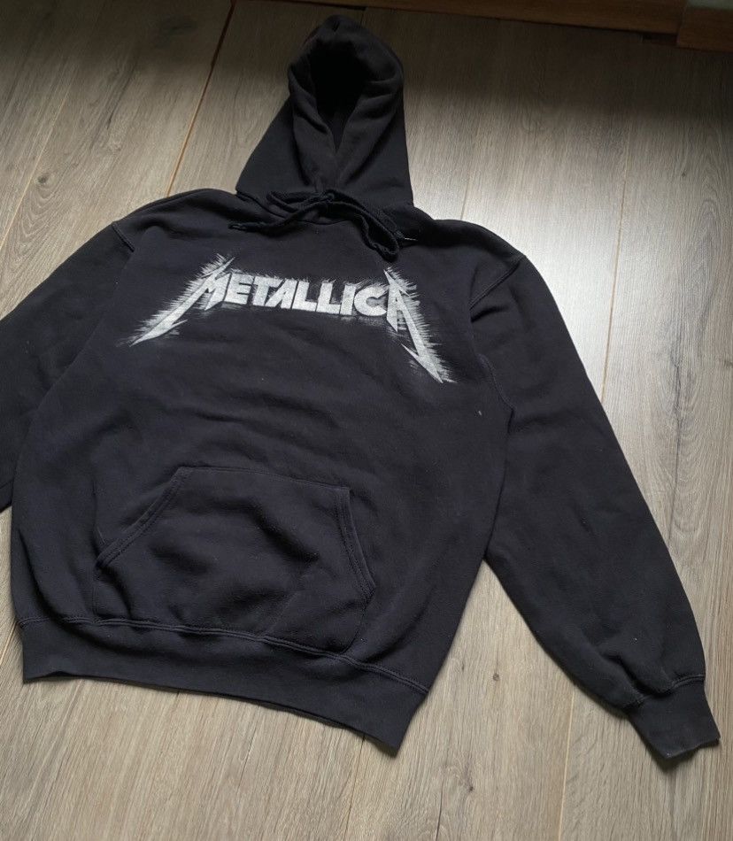 Metallica VINTAGE METALLICA CENTER LOGO HOODIE FADED BLACK Size US L / EU 52-54 / 3 - 4 Thumbnail