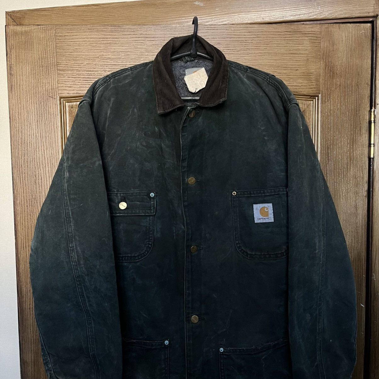 Carhartt Vintage 90s Carhartt Blanket Lined Chore Jacket Faded Size US M / EU 48-50 / 2 - 3 Thumbnail