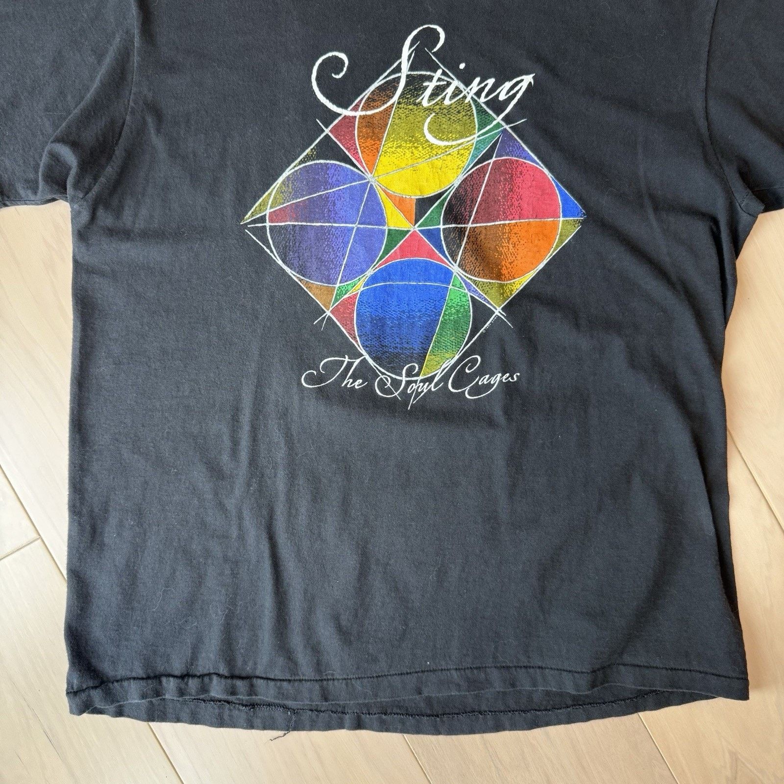 Hanes Vintage Sting The Soul Cages Shirt XL Black 90s Tour Size US XL / EU 56 / 4 - 5 Thumbnail