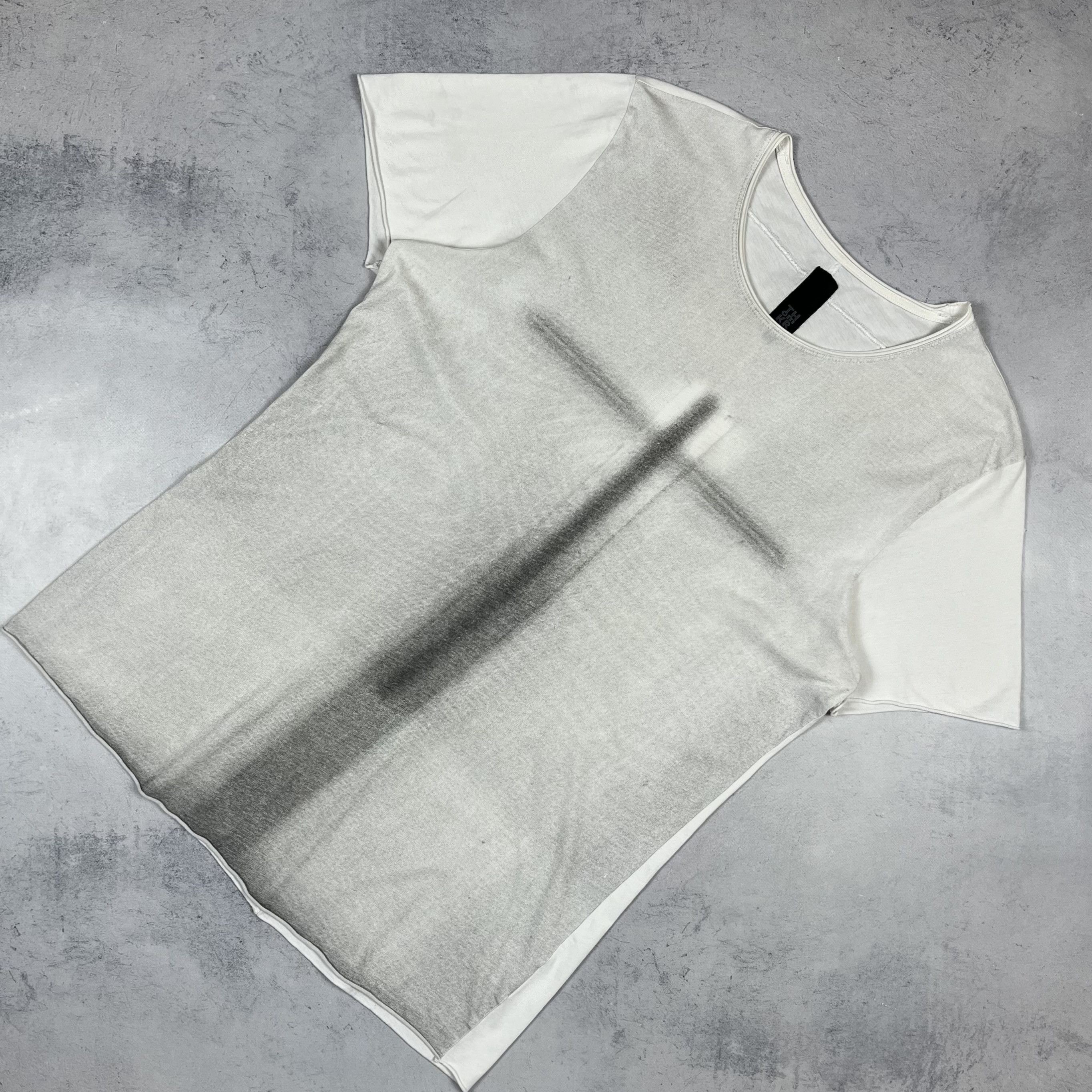 Thom Krom Avant-Garde Overlock Cross Stitch T Shirt