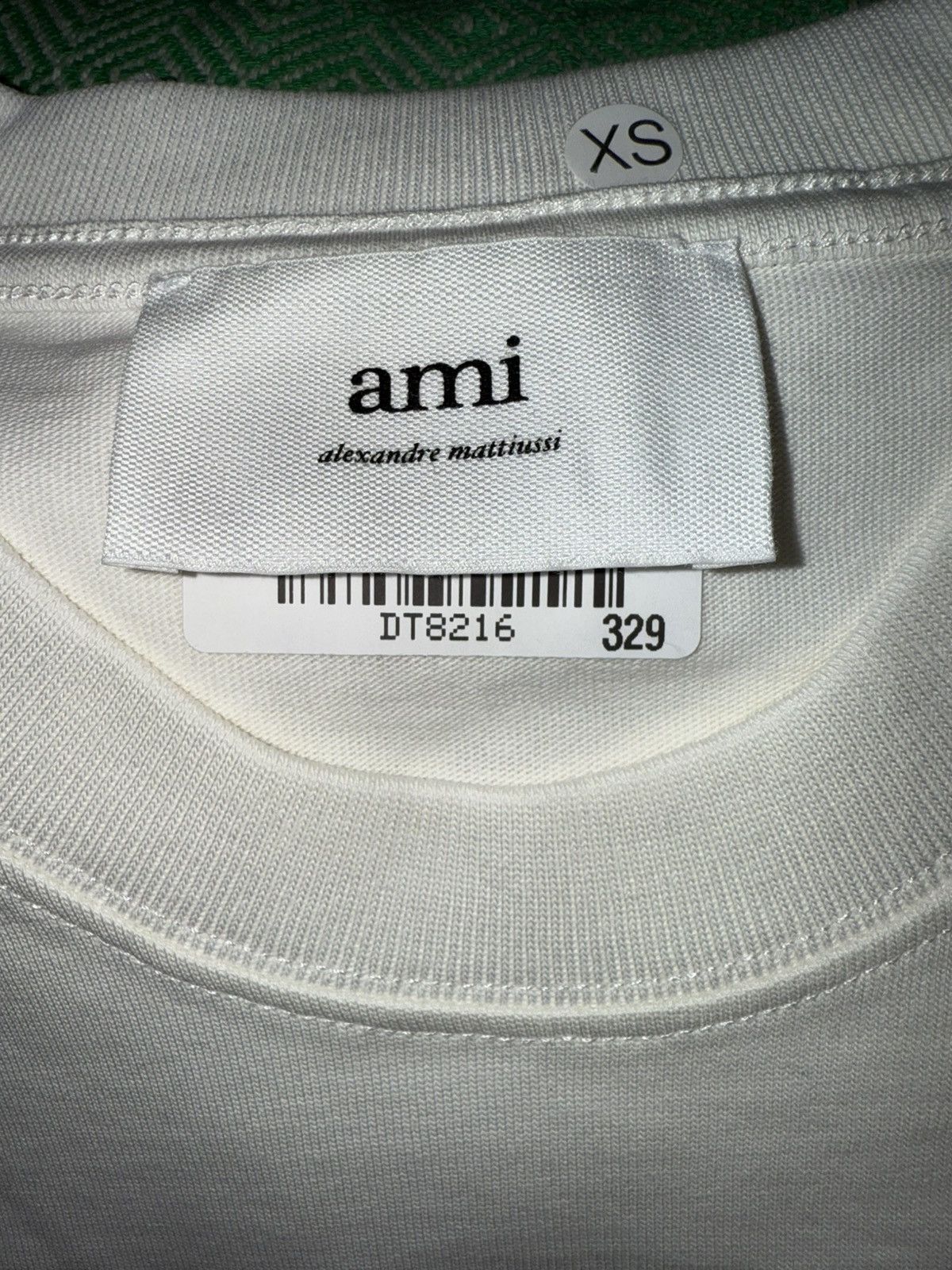 AMI AMI PARIS “De Coeur” embroidered cotton-jersey Tee! UNISEX! Size US XS / EU 42 / 0 - 16 Thumbnail