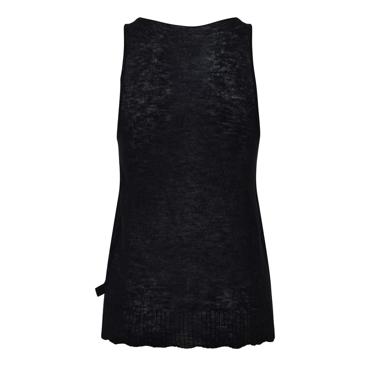 Bottega Veneta Bottega Veneta Scoop Neck Regular Fit Tank in Black Size L / US 10 / IT 46 - 2 Thumbnail
