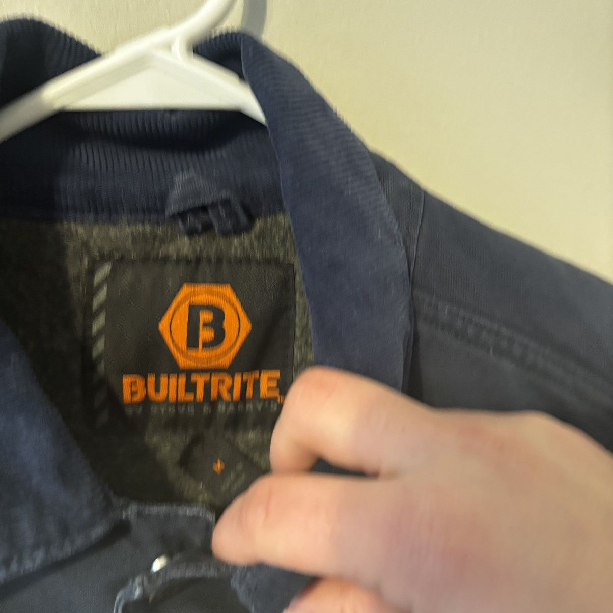 Vintage Builtrite Navy Carhartt Style Blanket Lined Chore Jacket Size US M / EU 48-50 / 2 - 3 Thumbnail