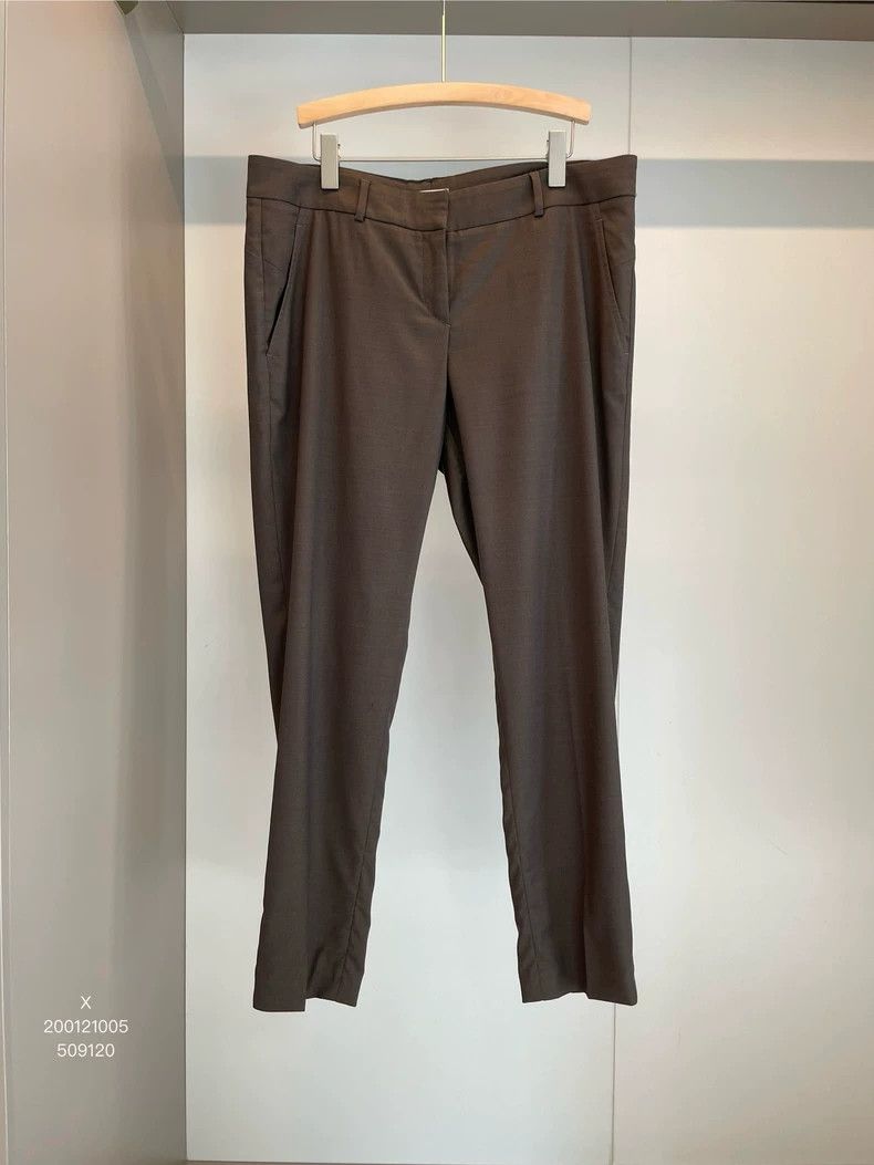 Brunello Cucinelli Brunello Cucinelli Brown Wool Casual Pants - dmc Size US 31 - 1 Thumbnail