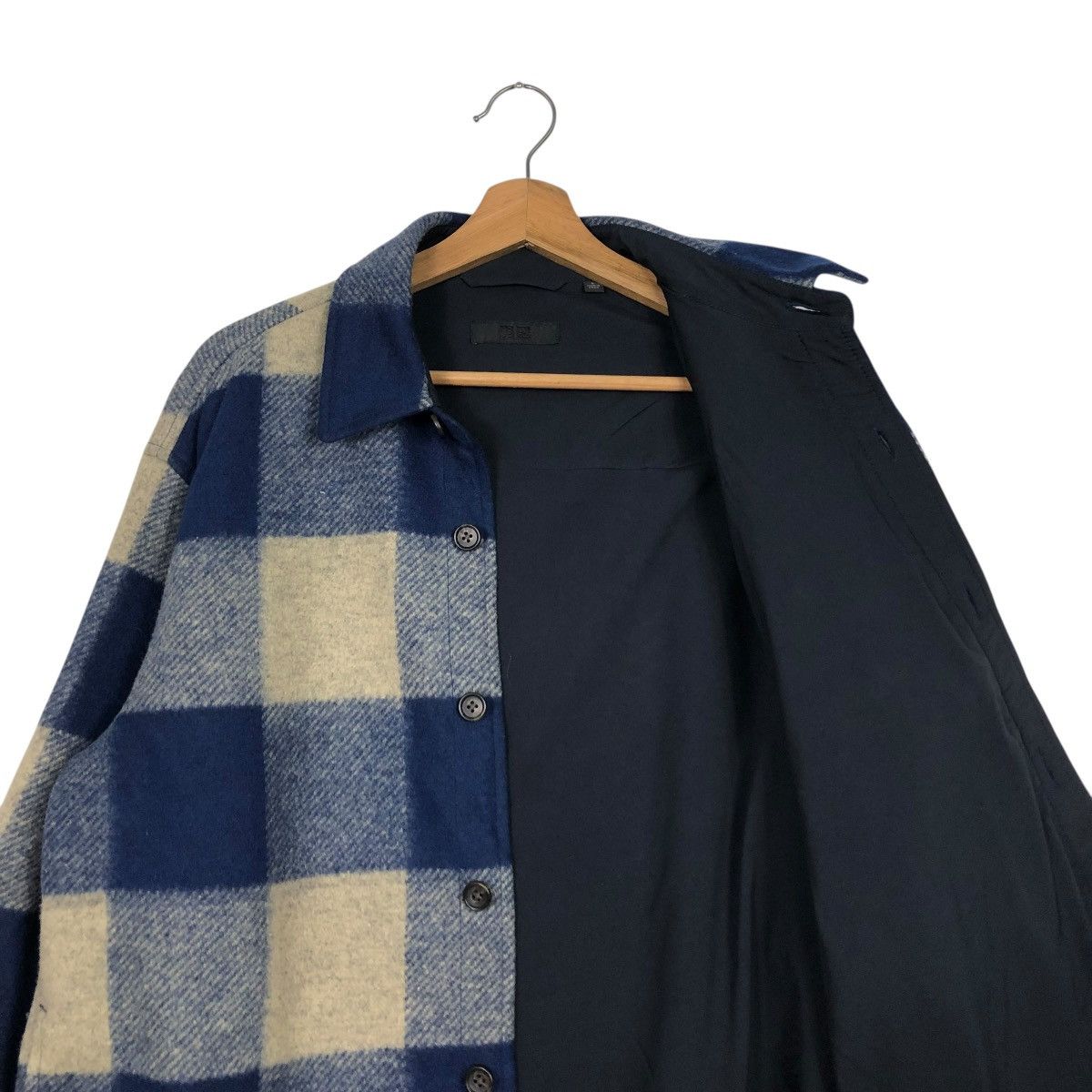 Japanese Brand 🔥VINTAGE WOOL CHORE JACKET UNIQLO TARTAN DEISGN ISSEY MIYAKE Size US L / EU 52-54 / 3 - 14 Thumbnail