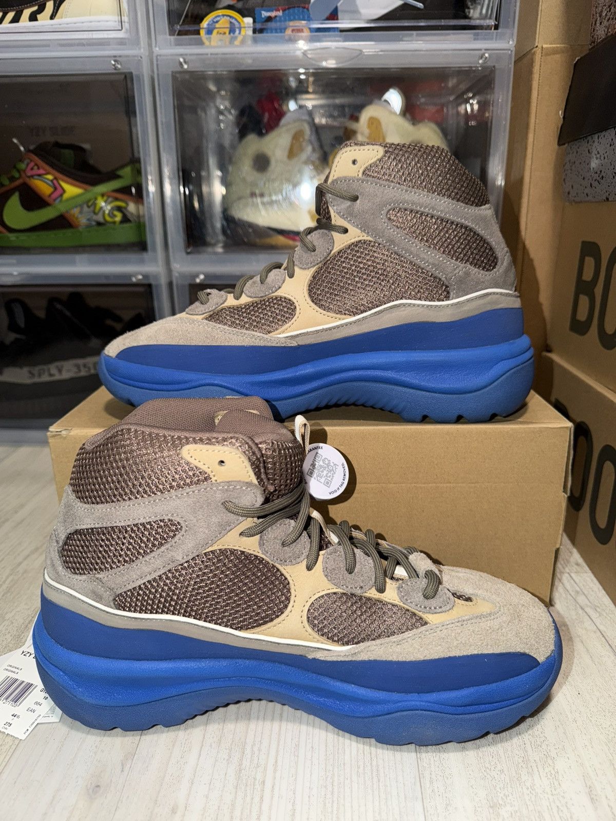 Adidas × Kanye West Adidas Yeezy Desert Boot Taupe Blue Size US 10.5 / EU 43-44 - 3 Thumbnail