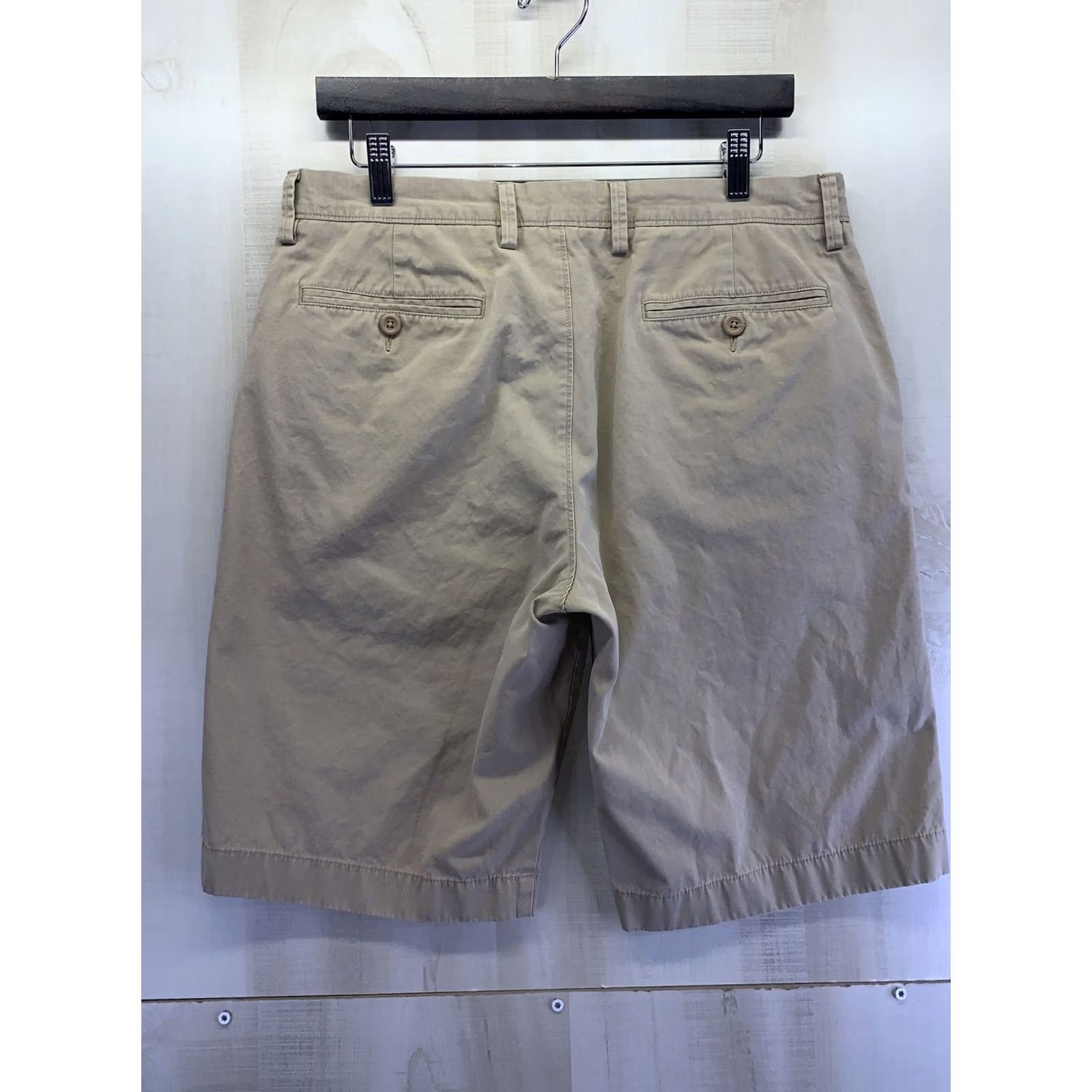 J.Crew J.CREW Mens Tan Chino Flat Front Cotton Shorts Size 32-7268 Regular 32 Inseam Brown Summer May Casual Travel Earnings? Size US 32 / EU 48 - 5 Thumbnail