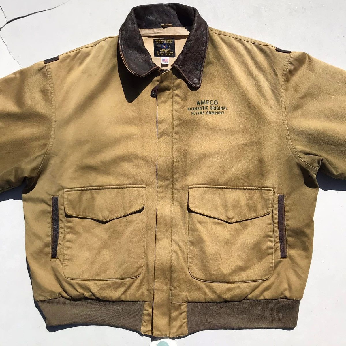 Vintage RARE🔥 Vintage U.s Army Air Force Ameco Bomber Jacket Size US L / EU 52-54 / 3 - 9 Thumbnail