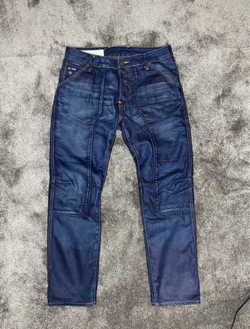 G-Star G-Star Raw Ranch 5620 3D Tareped Jeans Dark Indigo Denim Size US 34 / EU 50 - 2 Thumbnail